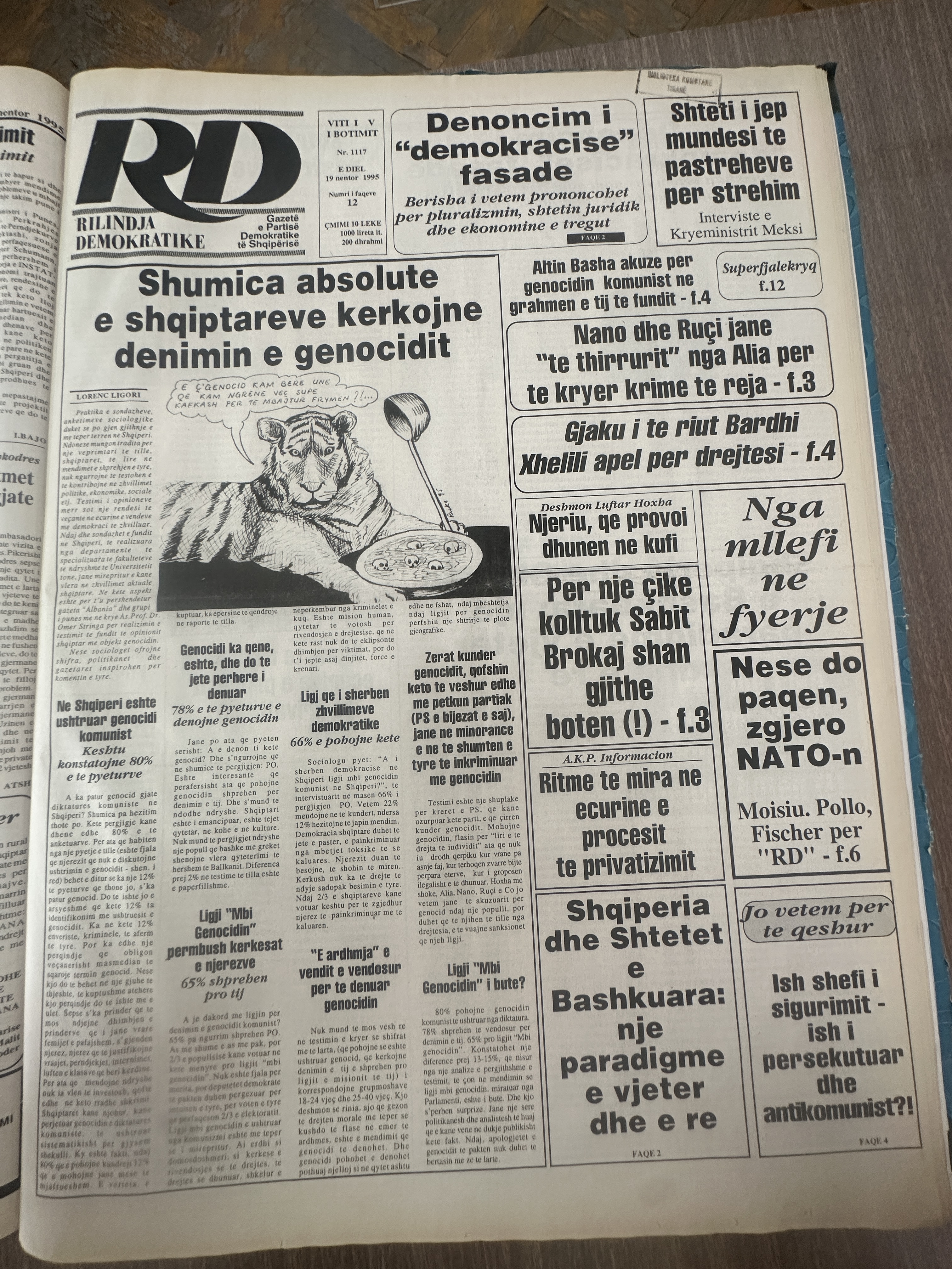 Rilindja Demokratike 1995-11-19