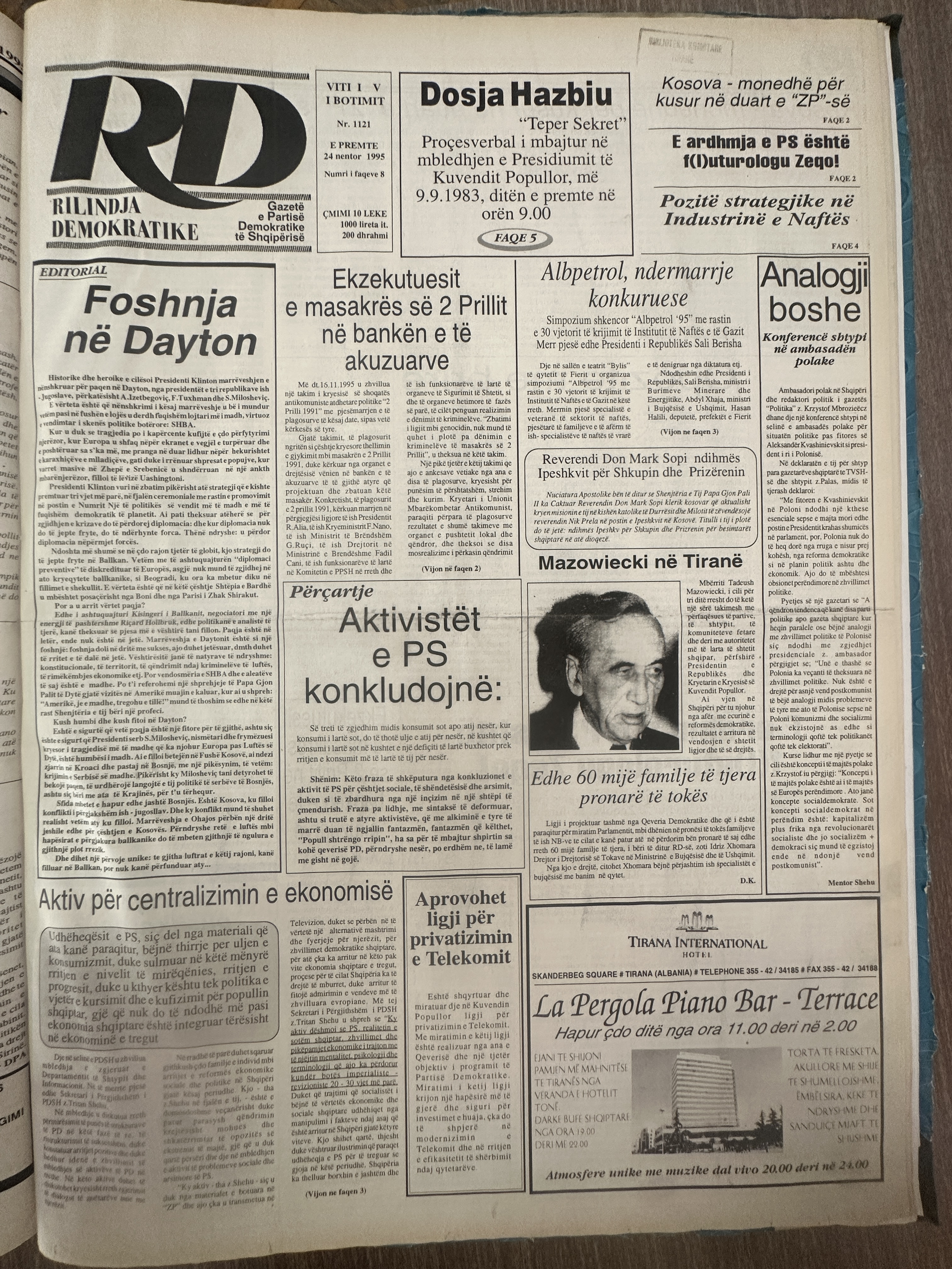 Rilindja Demokratike 1995-11-24