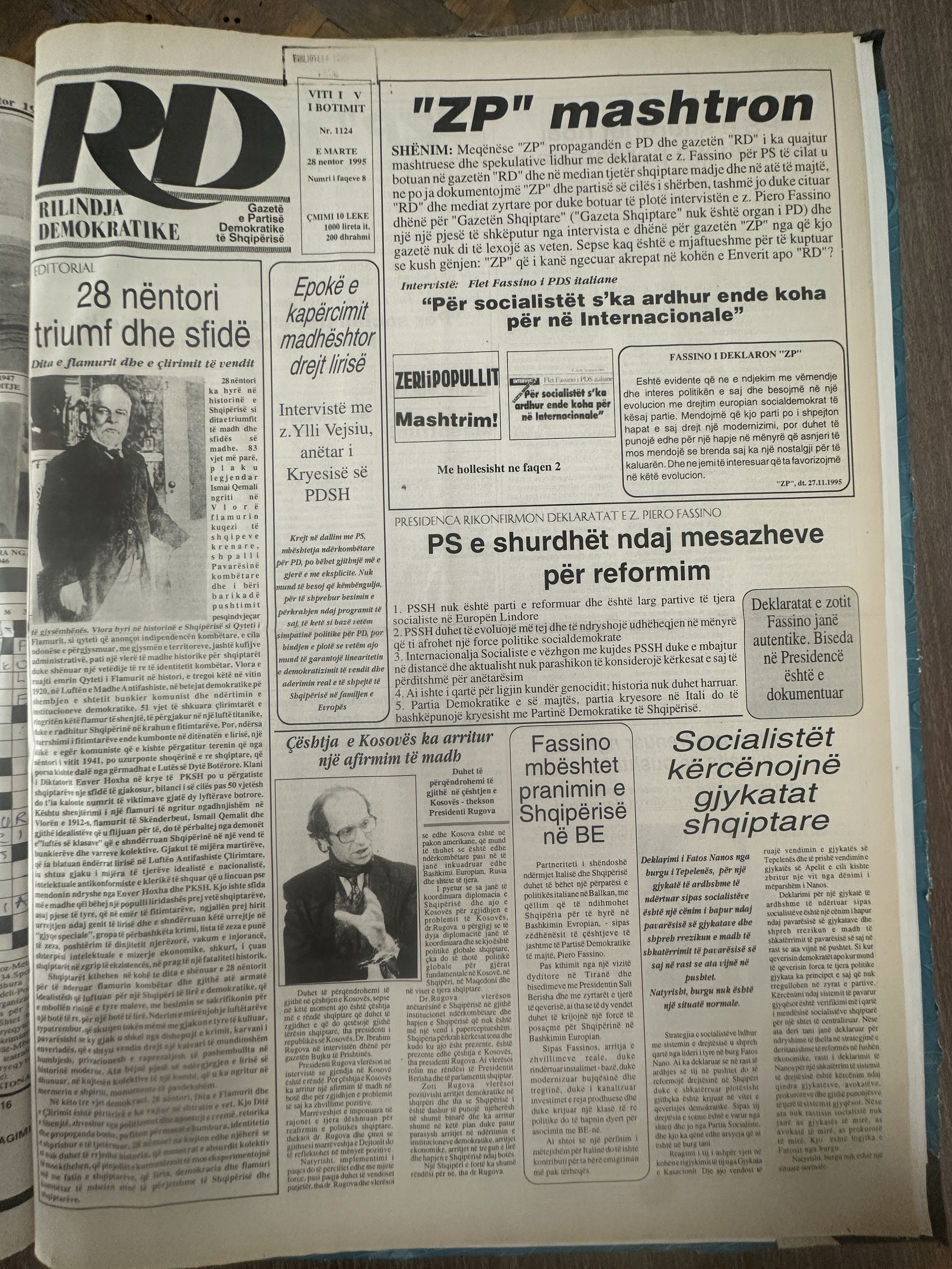 Rilindja Demokratike 1995-11-28