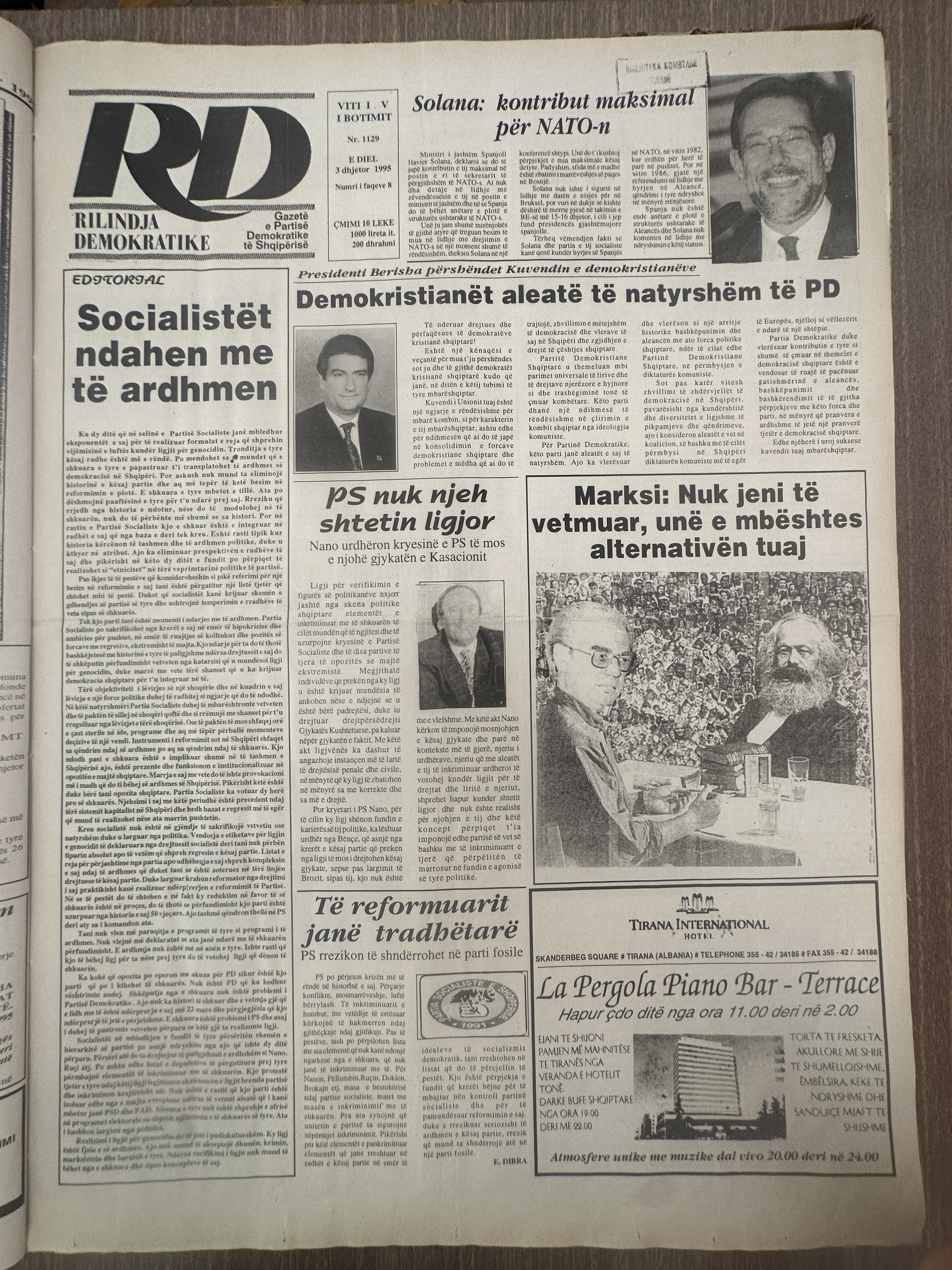 Rilindja Demokratike 1995-12-03