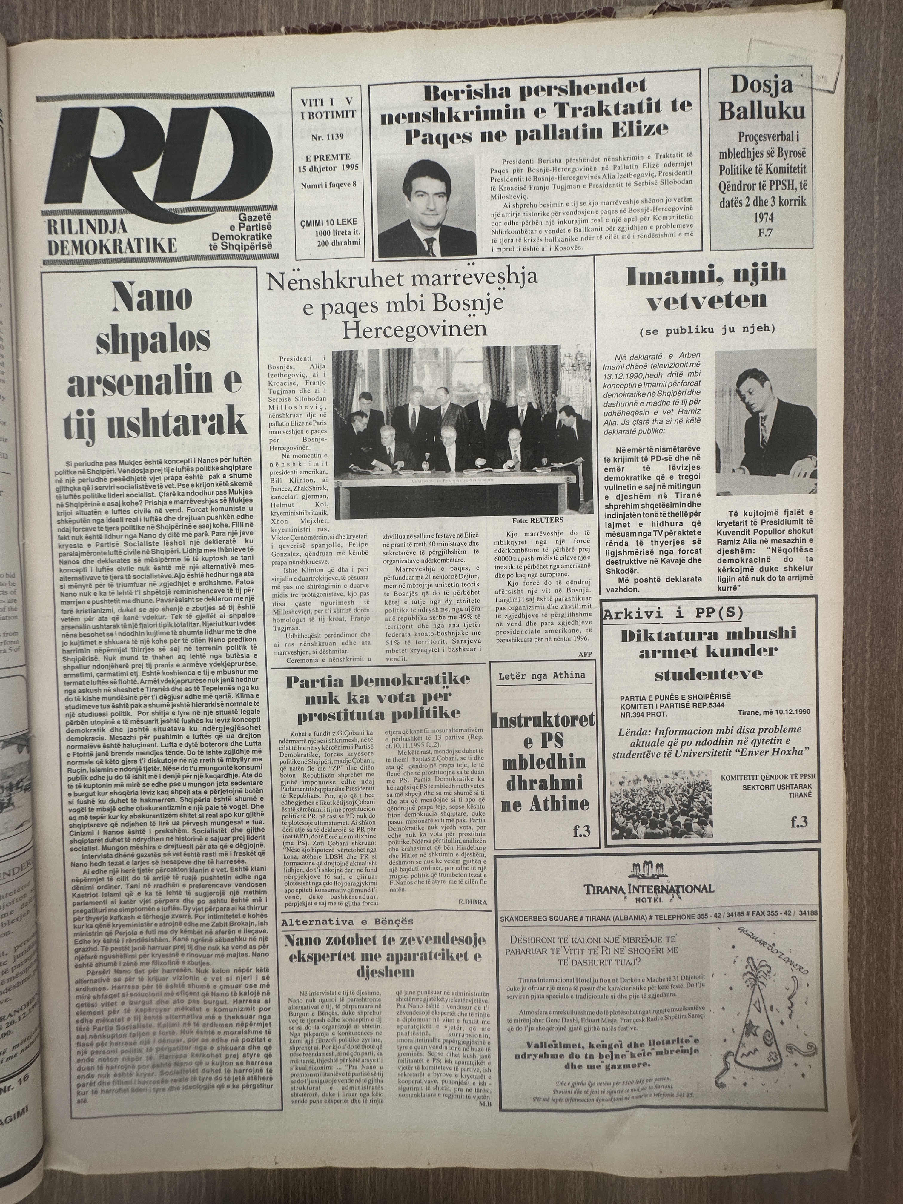 Rilindja Demokratike 1995-12-15