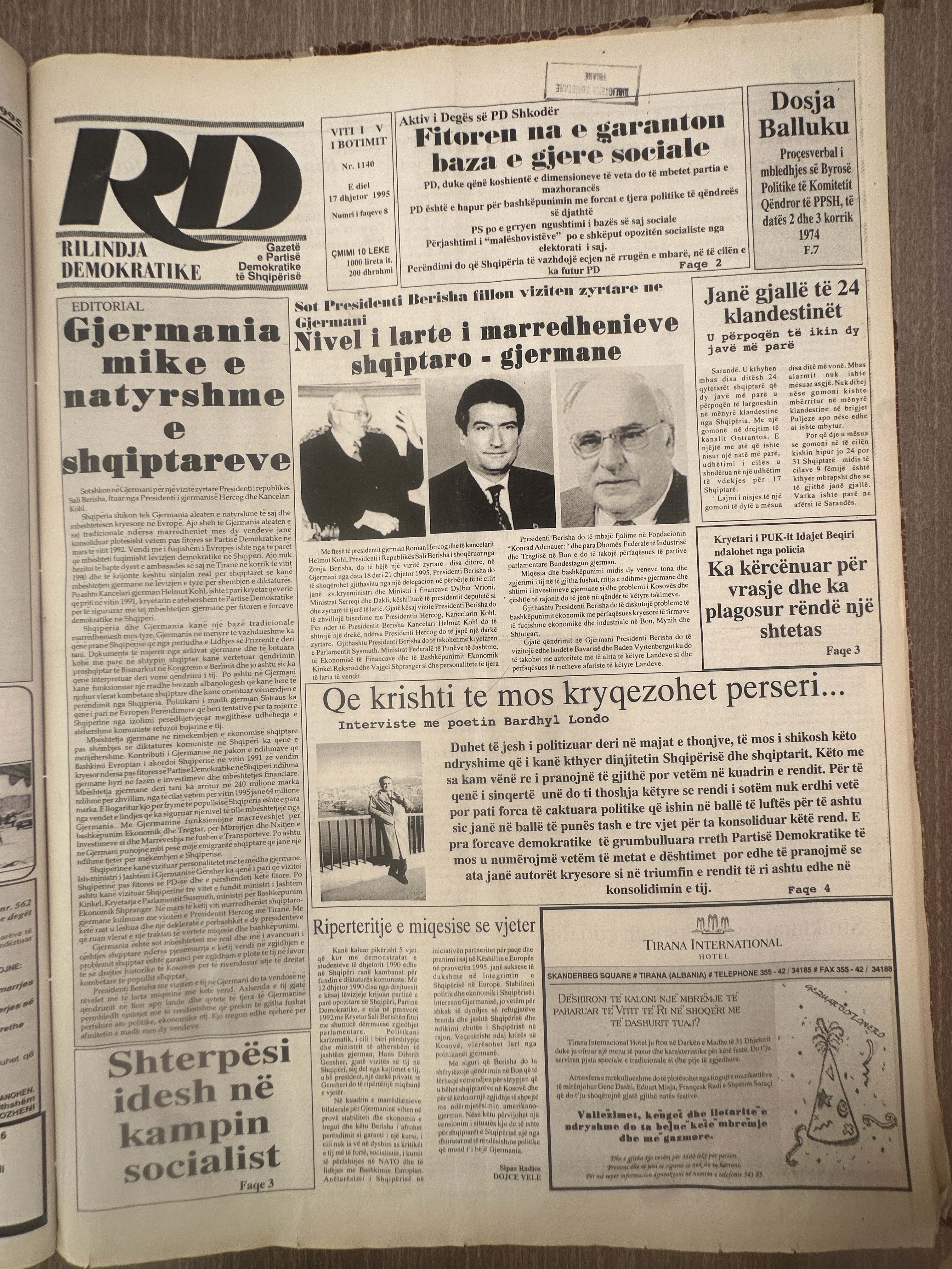 Rilindja Demokratike 1995-12-17