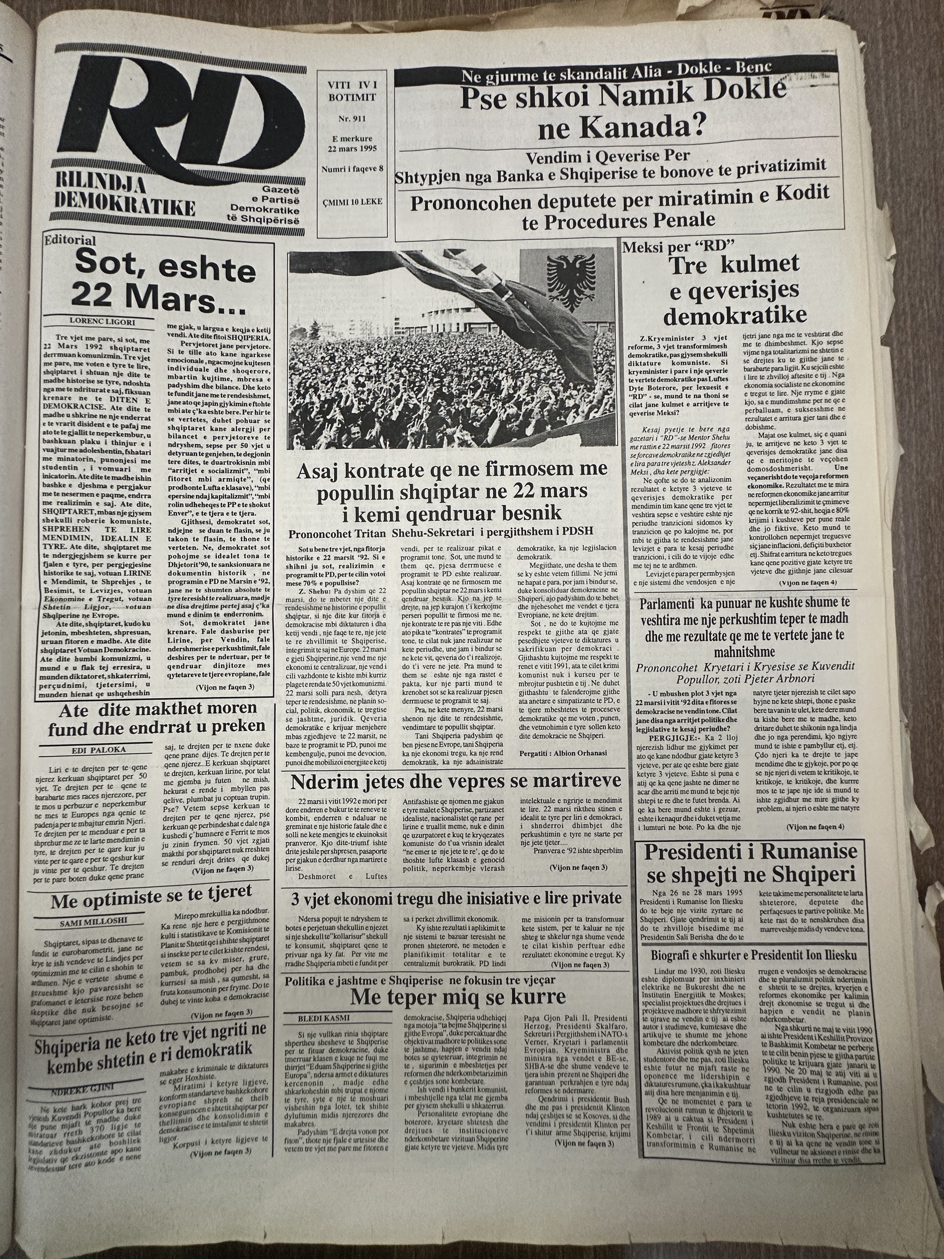 Rilindja Demokratike 1995-03-22