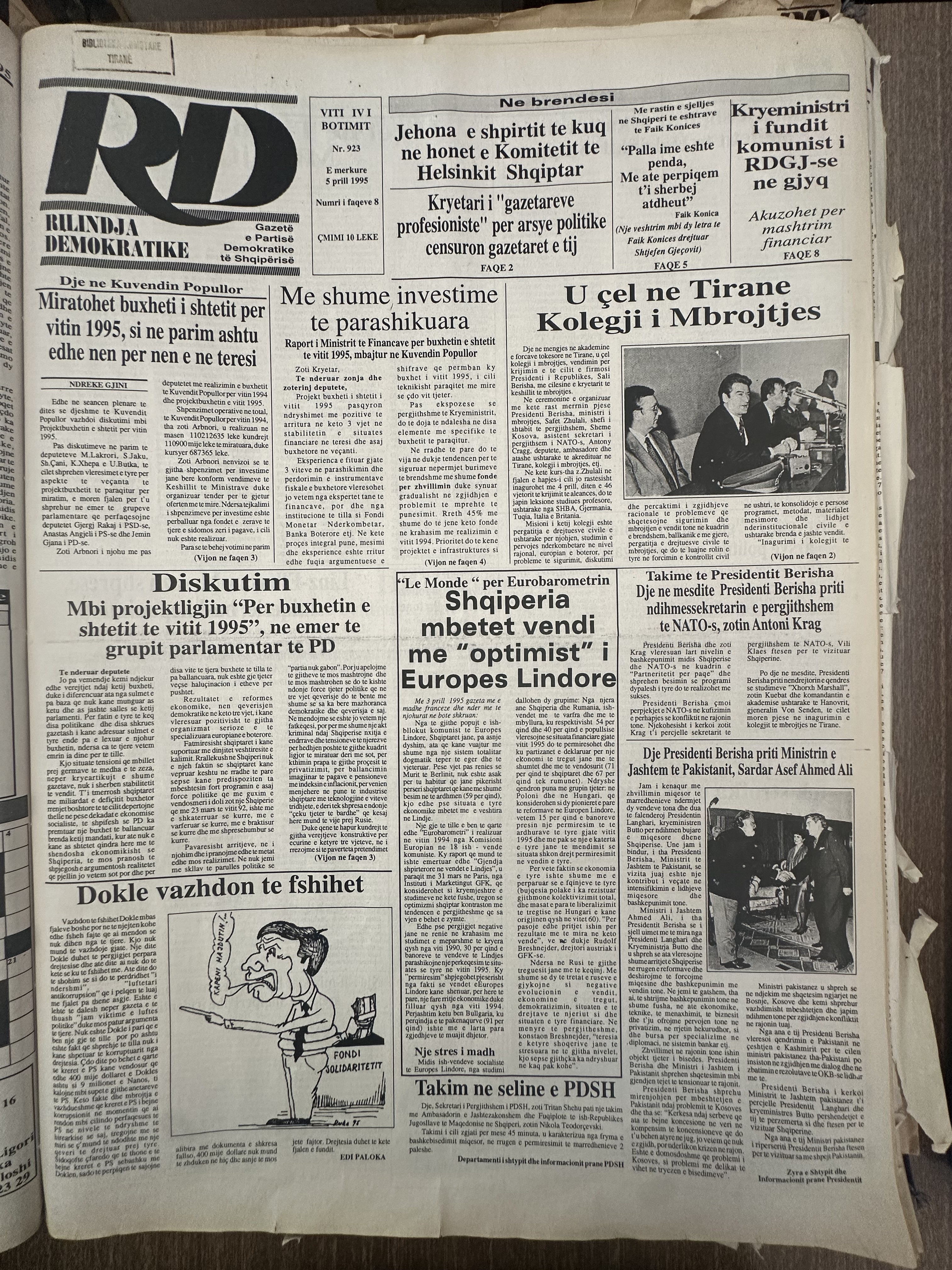 Rilindja Demokratike 1995-04-05