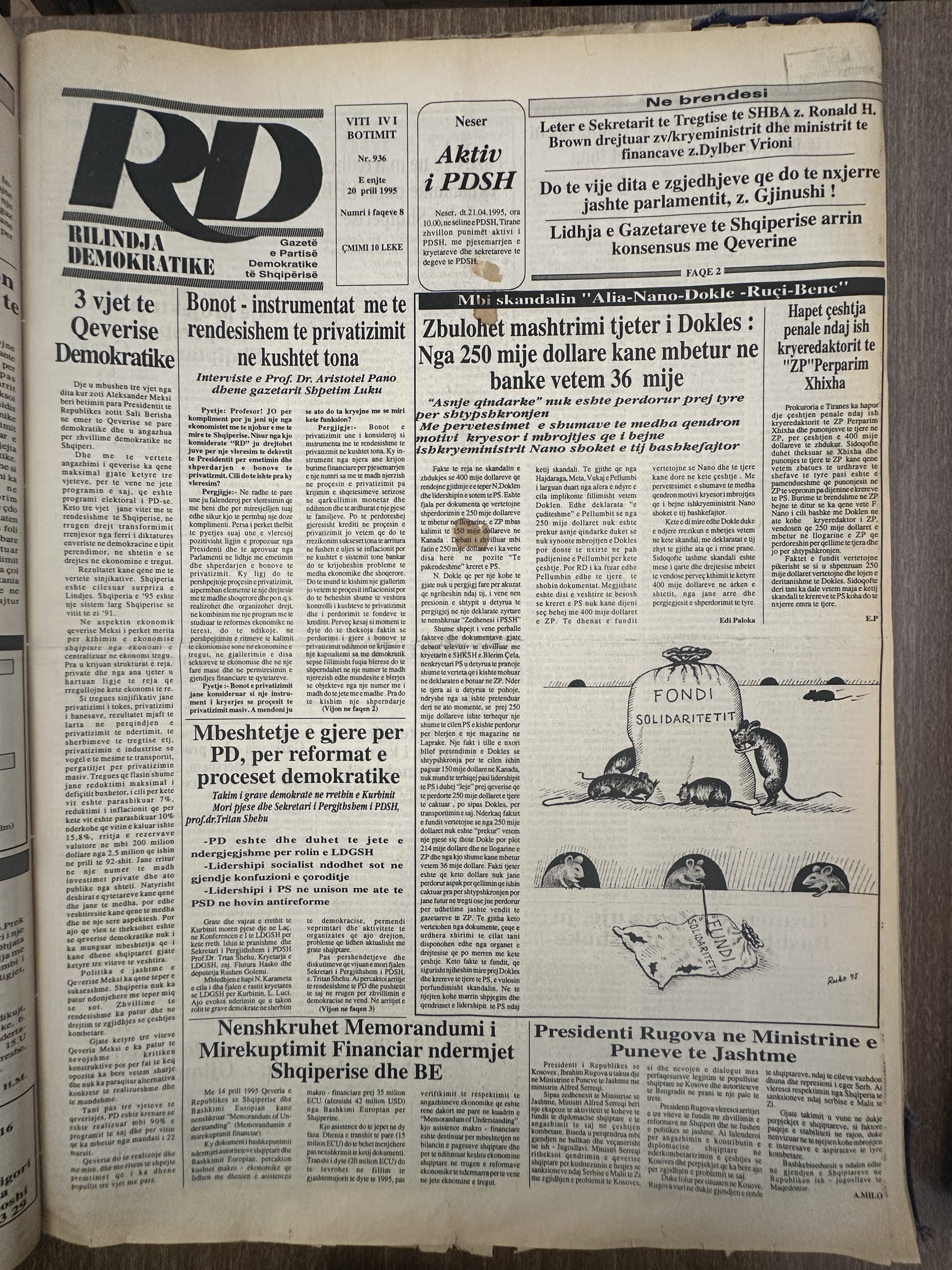 Rilindja Demokratike 1995-04-20