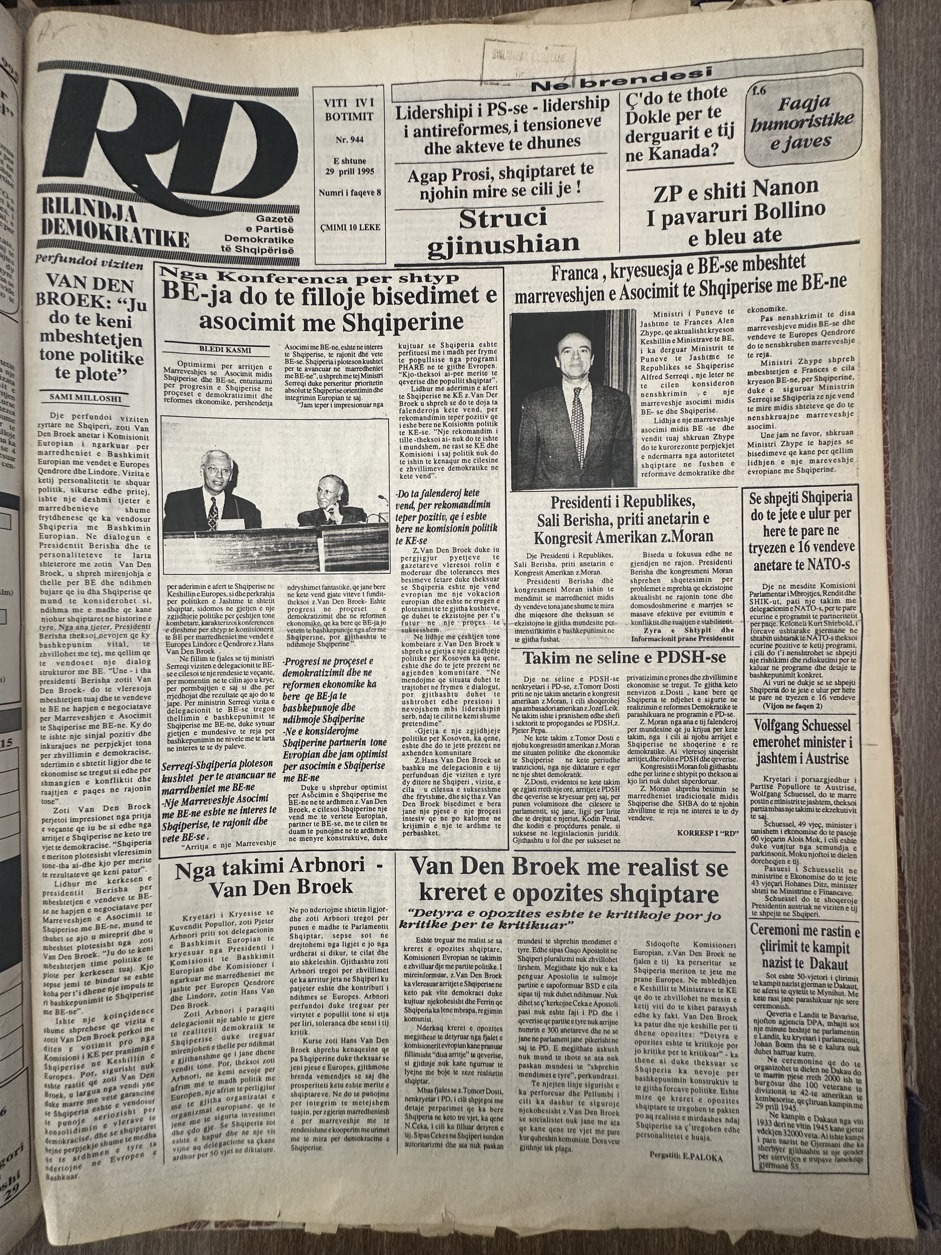 Rilindja Demokratike 1995-04-29