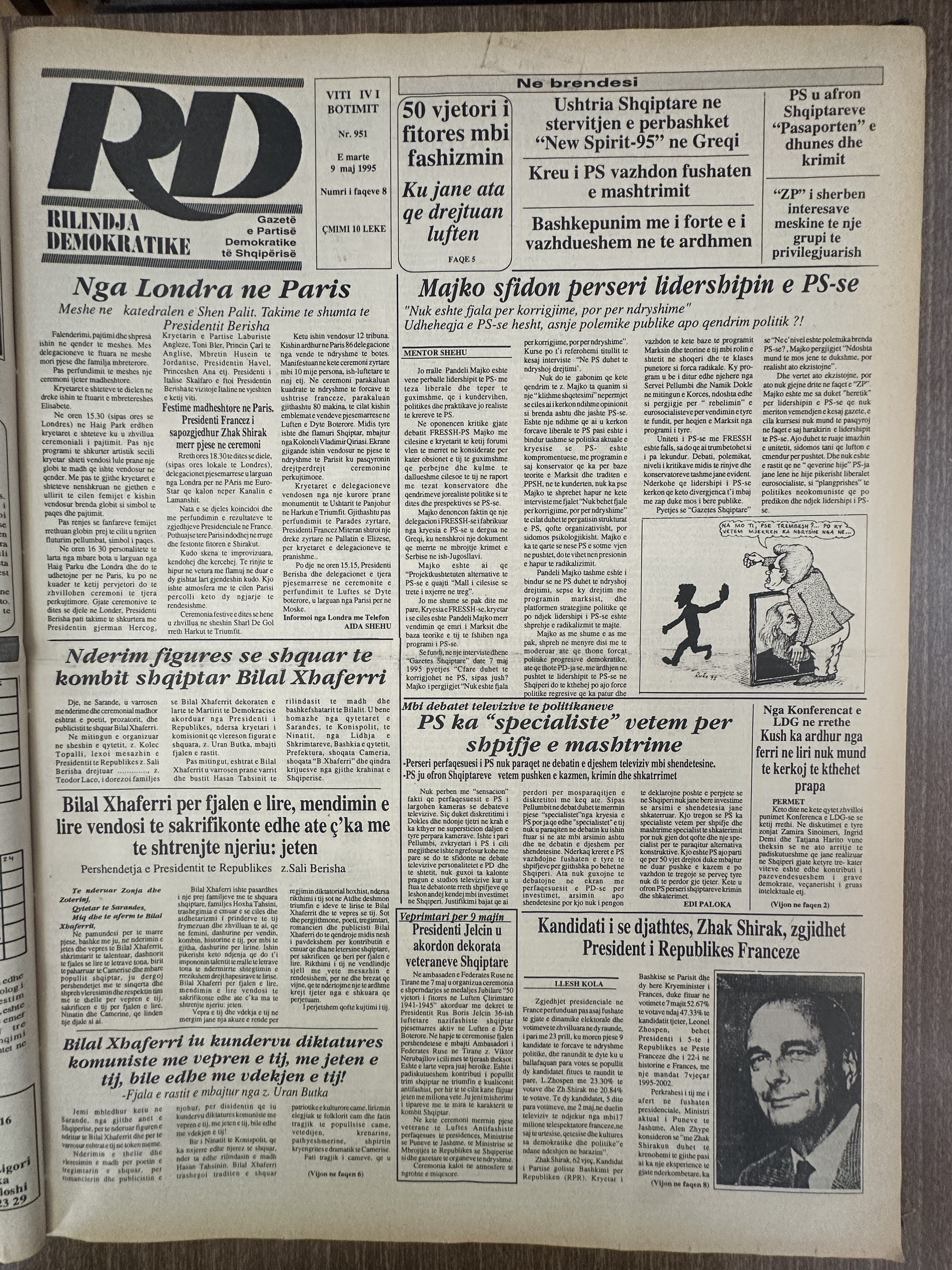 Rilindja Demokratike 1995-05-09
