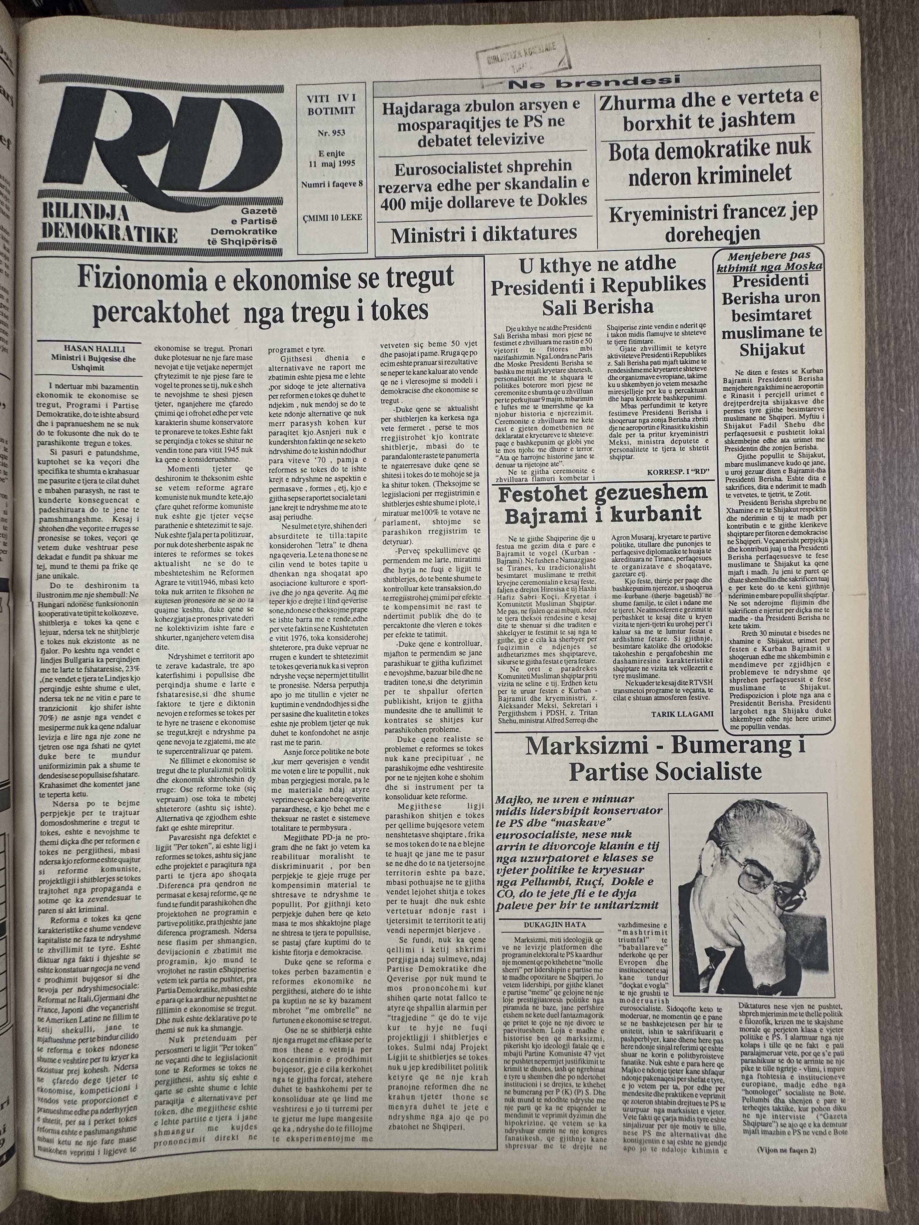 Rilindja Demokratike 1995-05-11