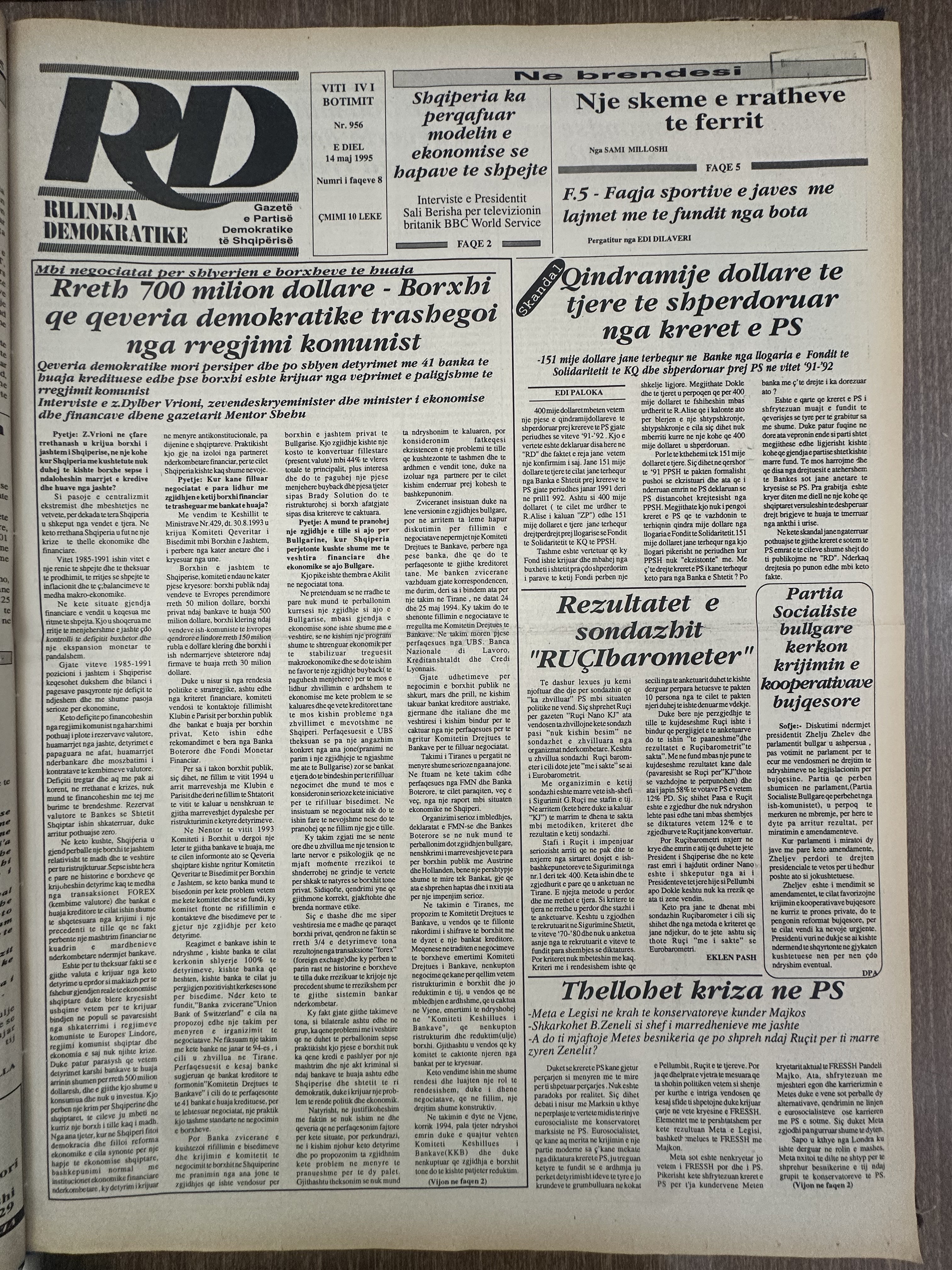 Rilindja Demokratike 1995-05-14