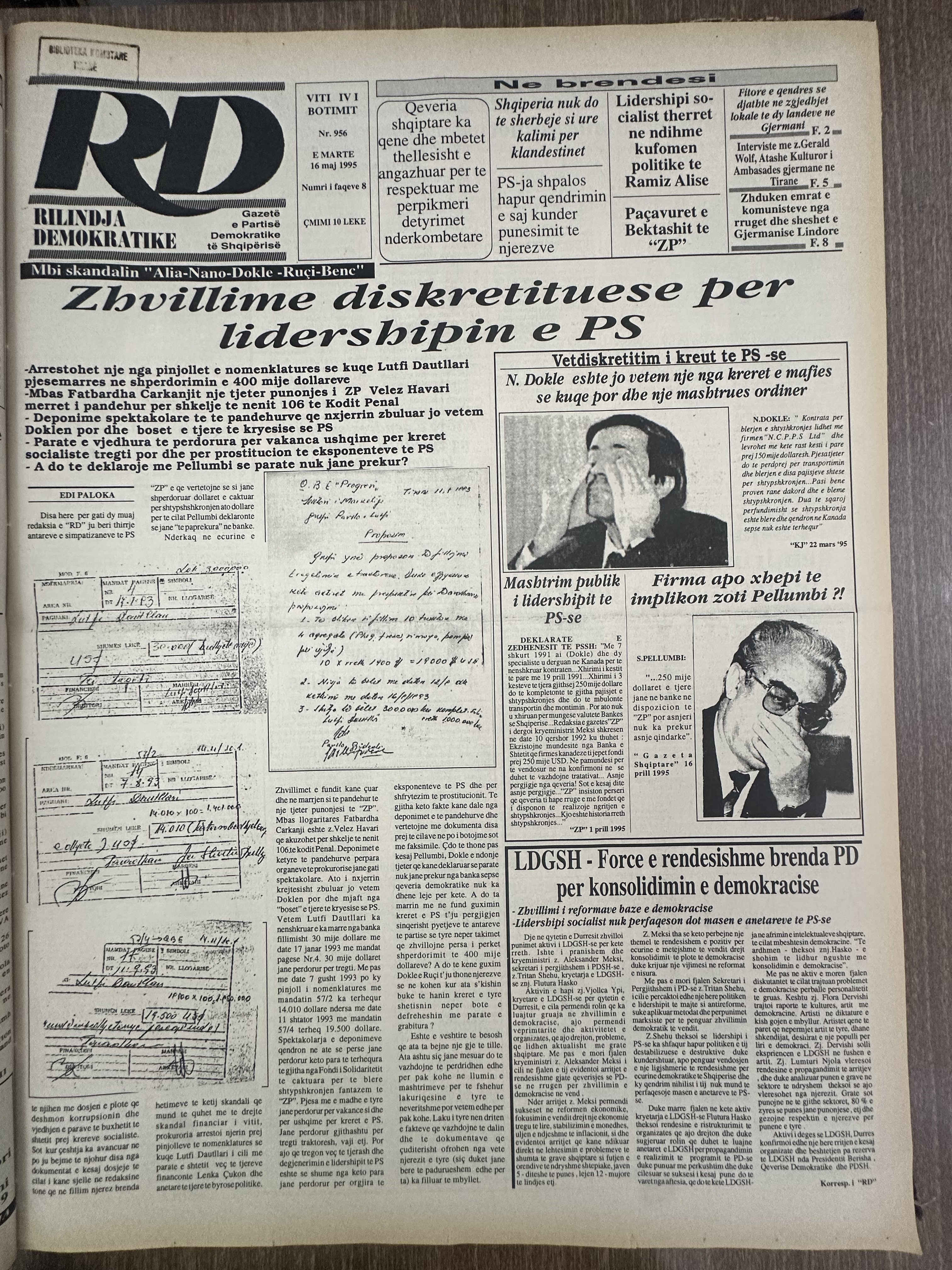 Rilindja Demokratike 1995-05-16