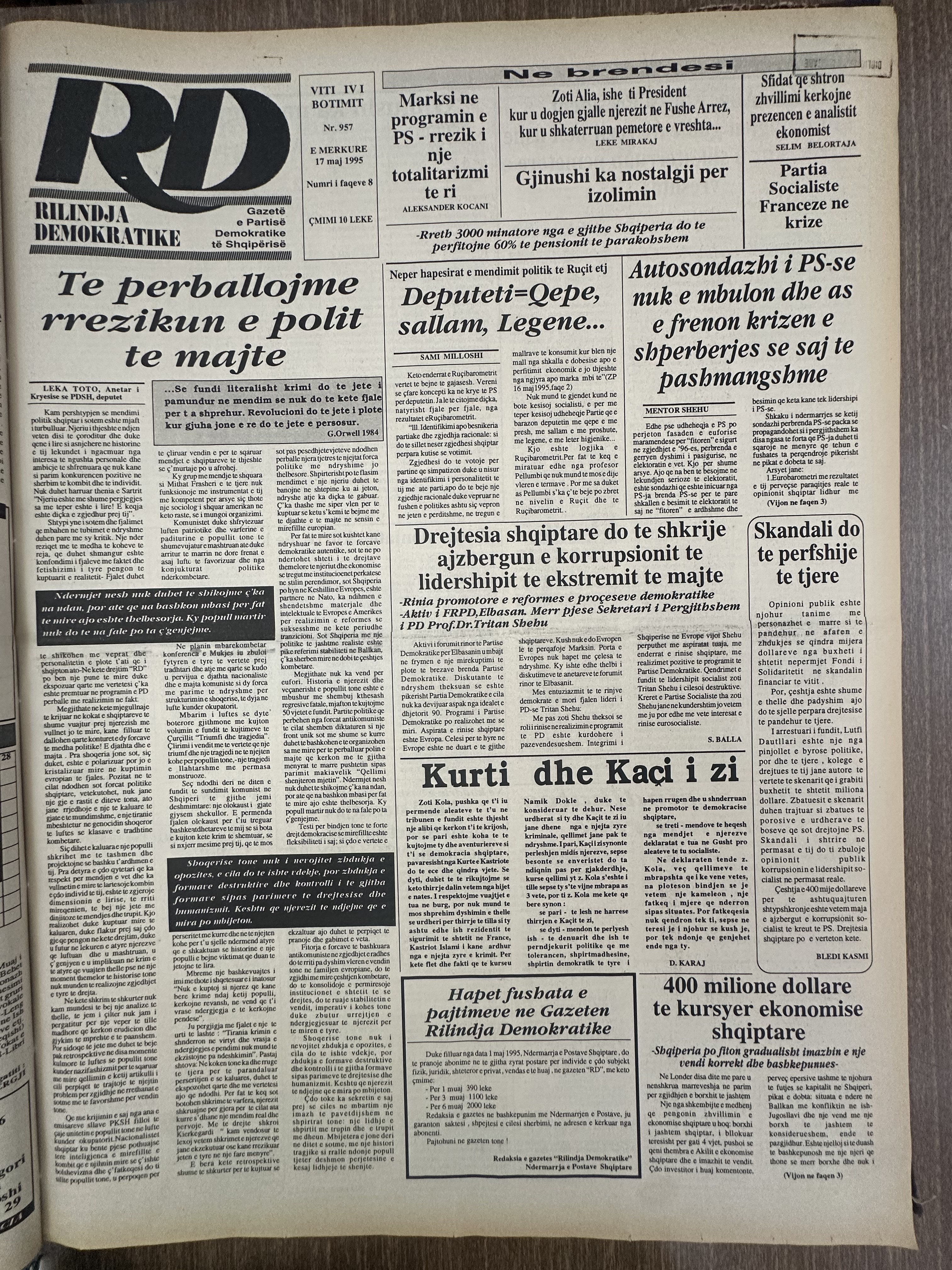 Rilindja Demokratike 1995-05-17