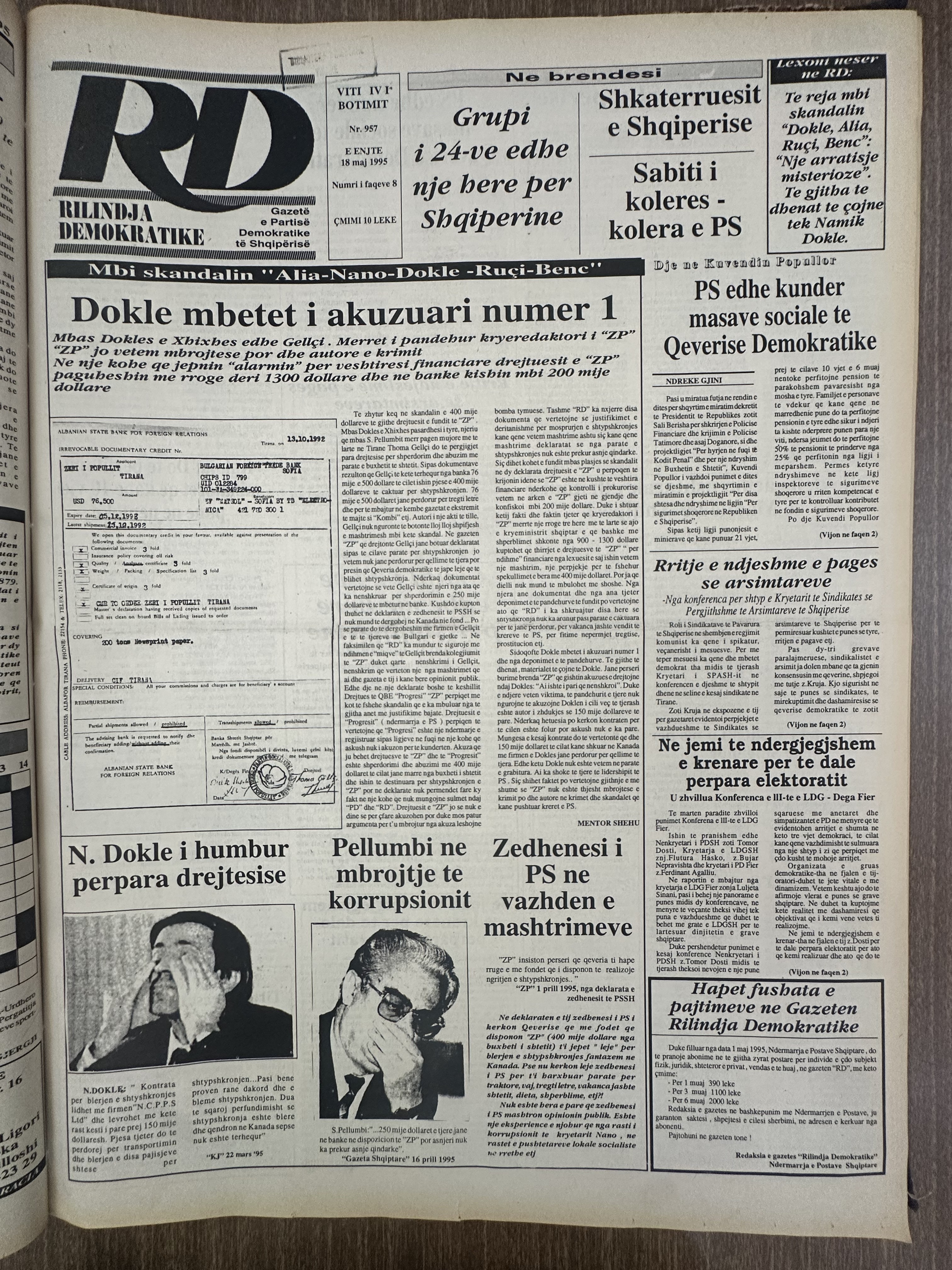Rilindja Demokratike 1995-05-18