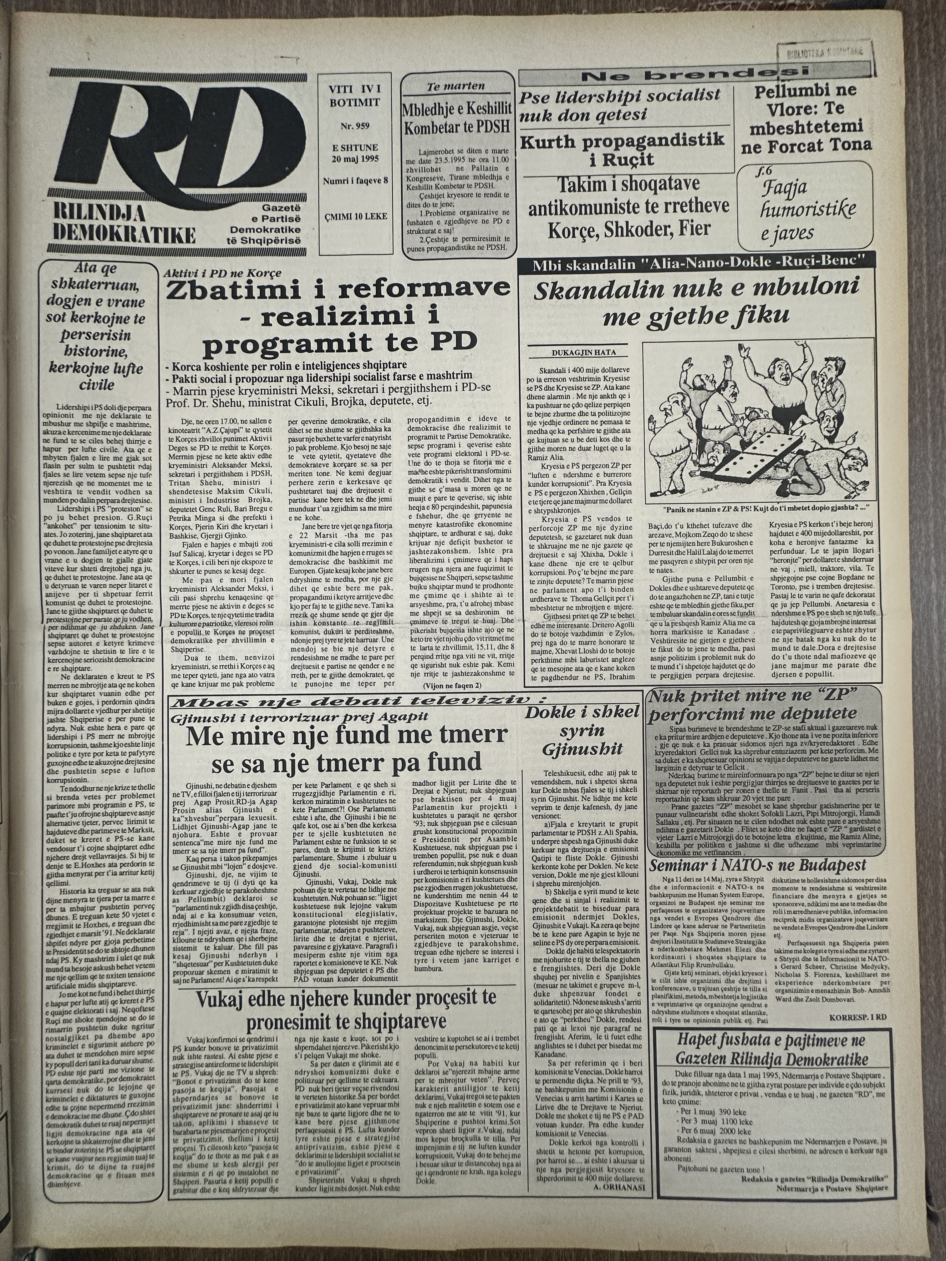 Rilindja Demokratike 1995-05-20