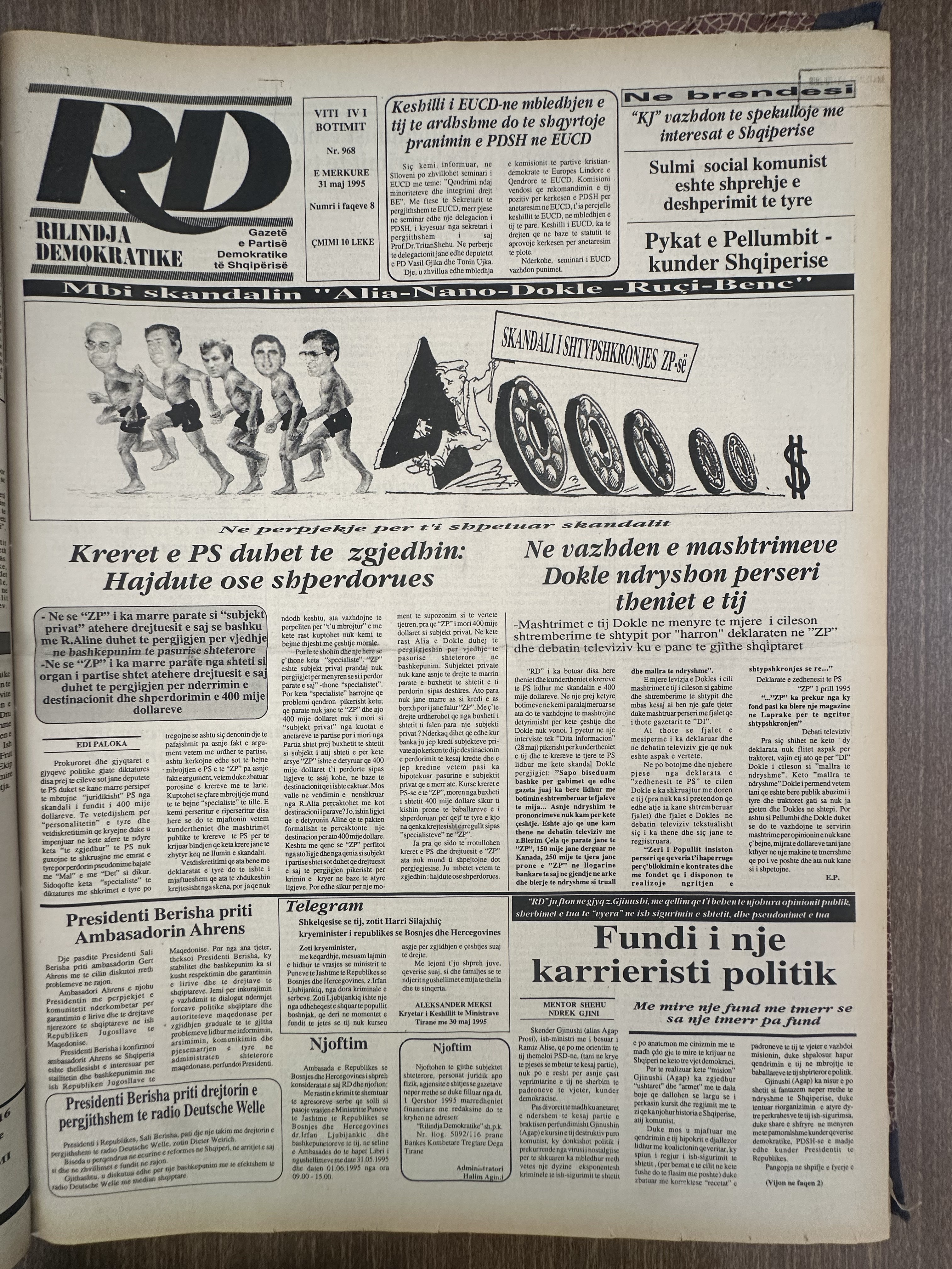 Rilindja Demokratike 1995-05-31