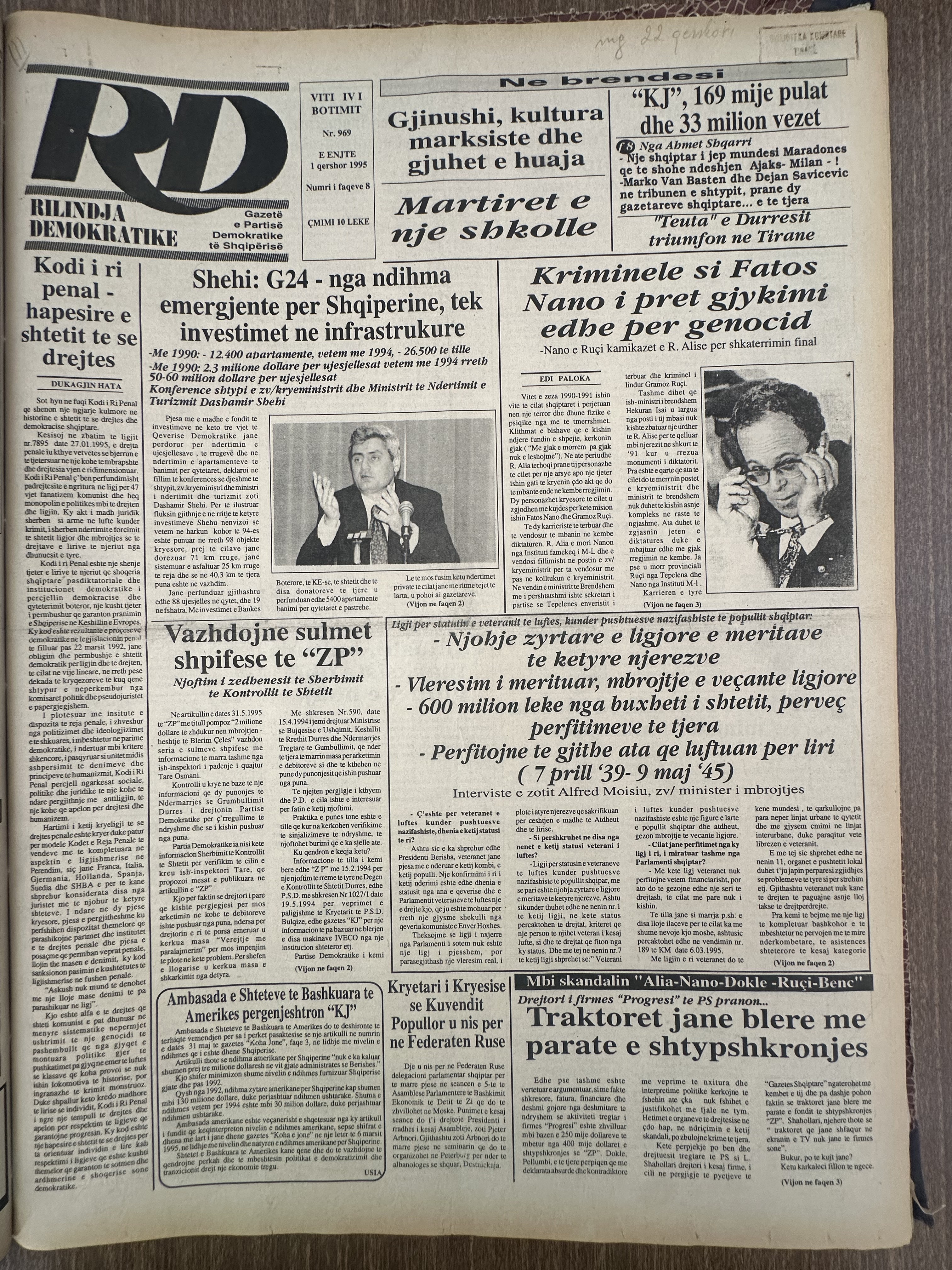 Rilindja Demokratike 1995-06-01