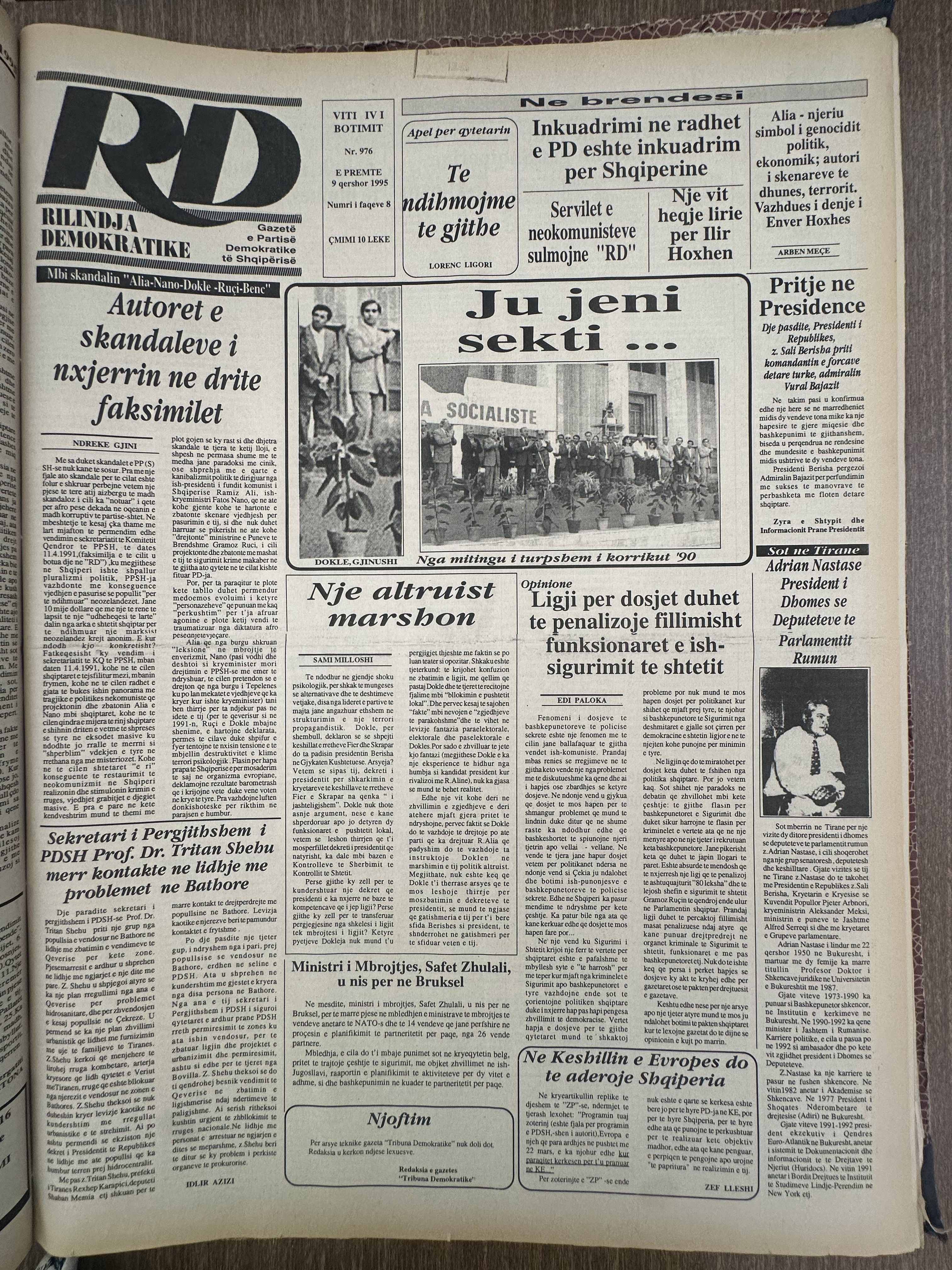 Rilindja Demokratike 1995-06-09