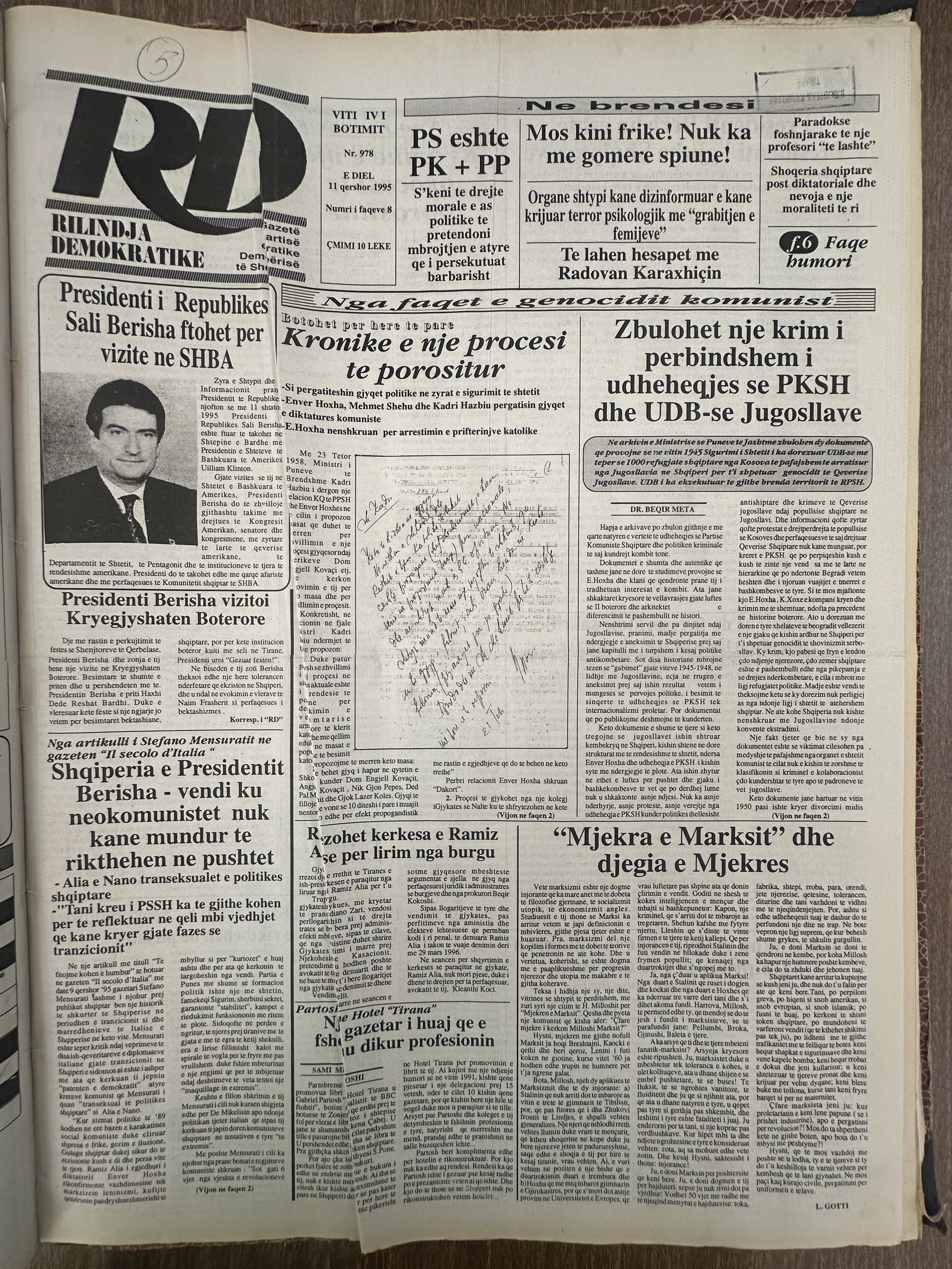 Rilindja Demokratike 1995-06-11