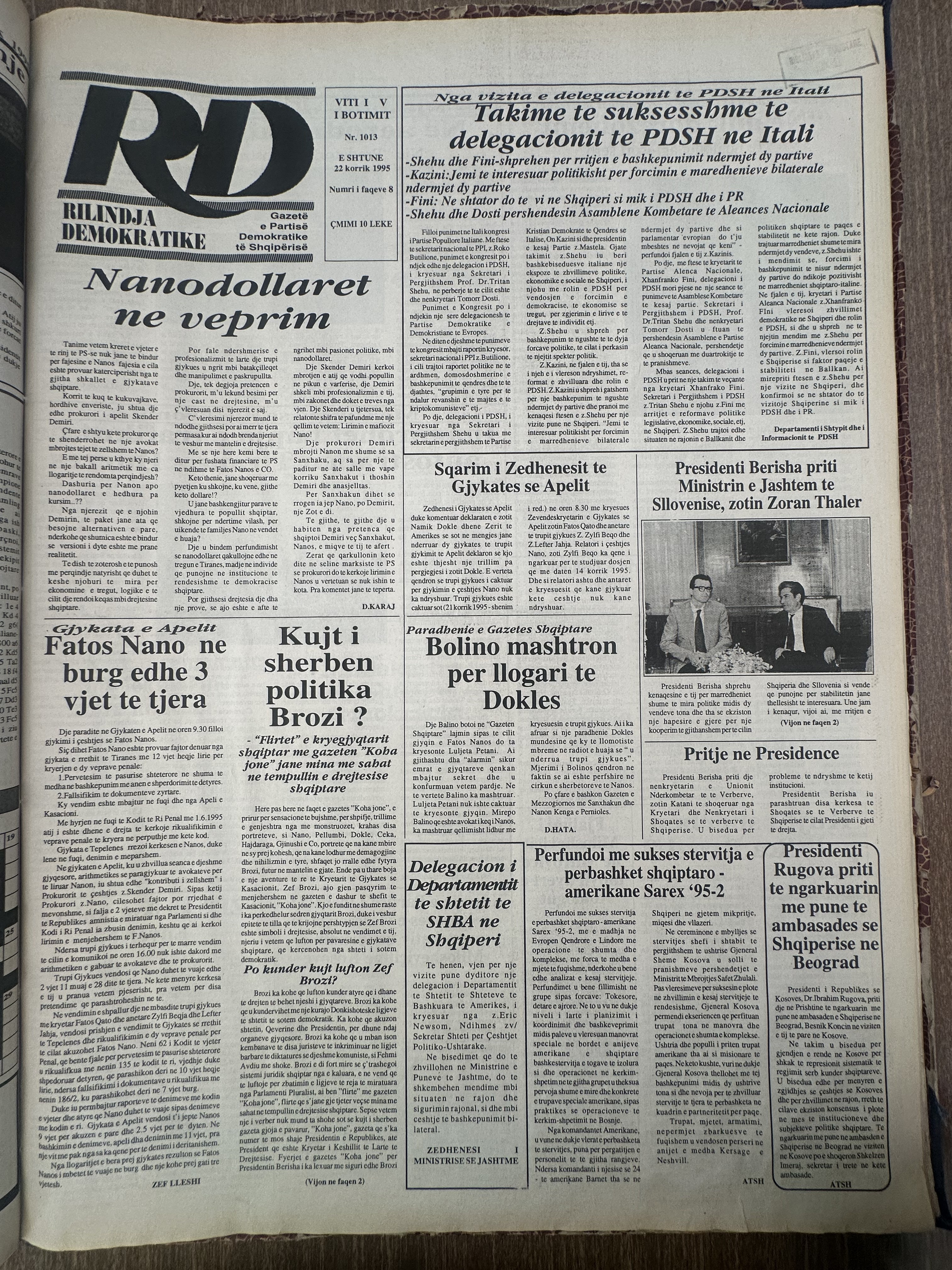 Rilindja Demokratike 1995-07-22