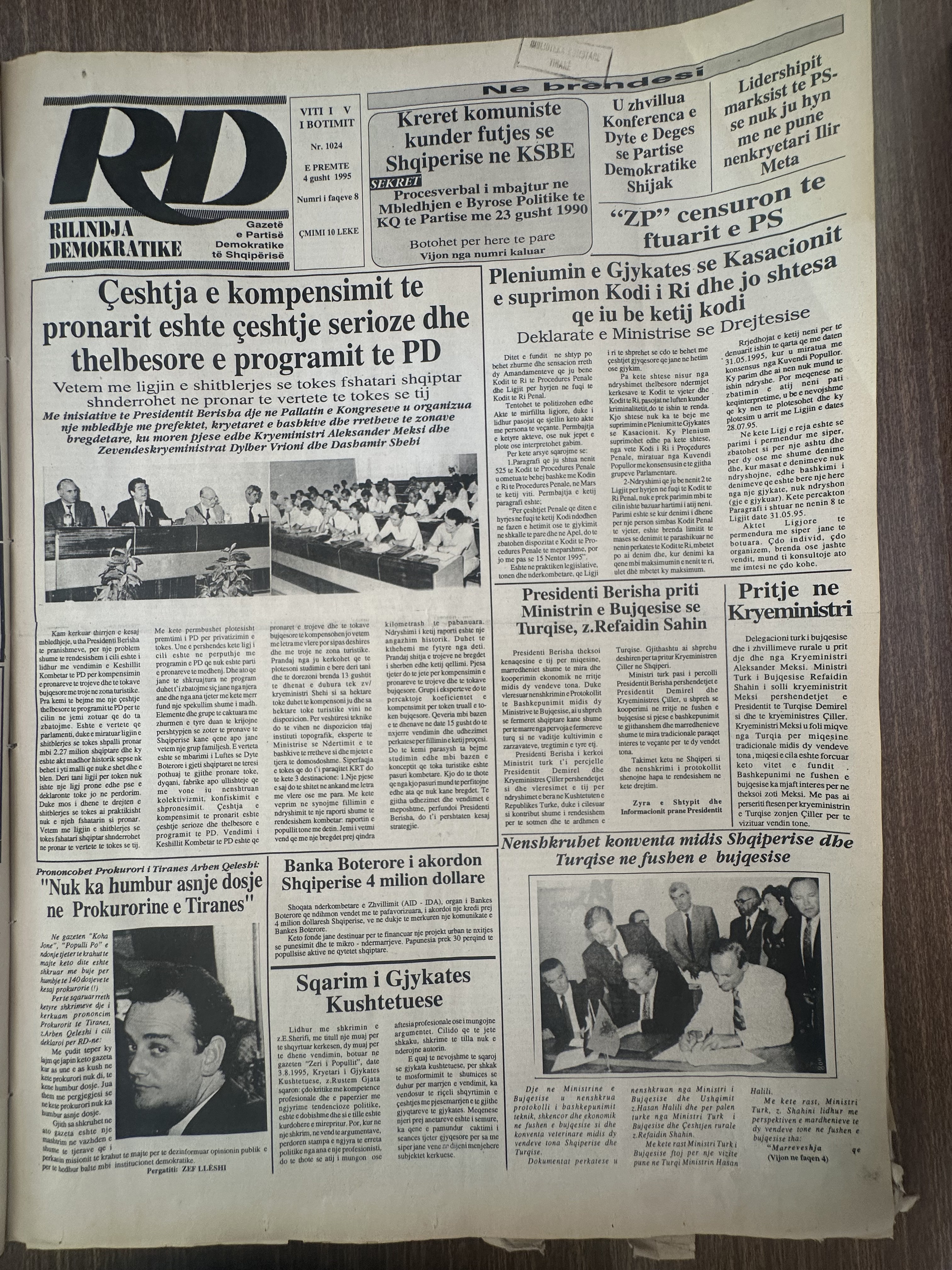 Rilindja Demokratike 1995-08-04