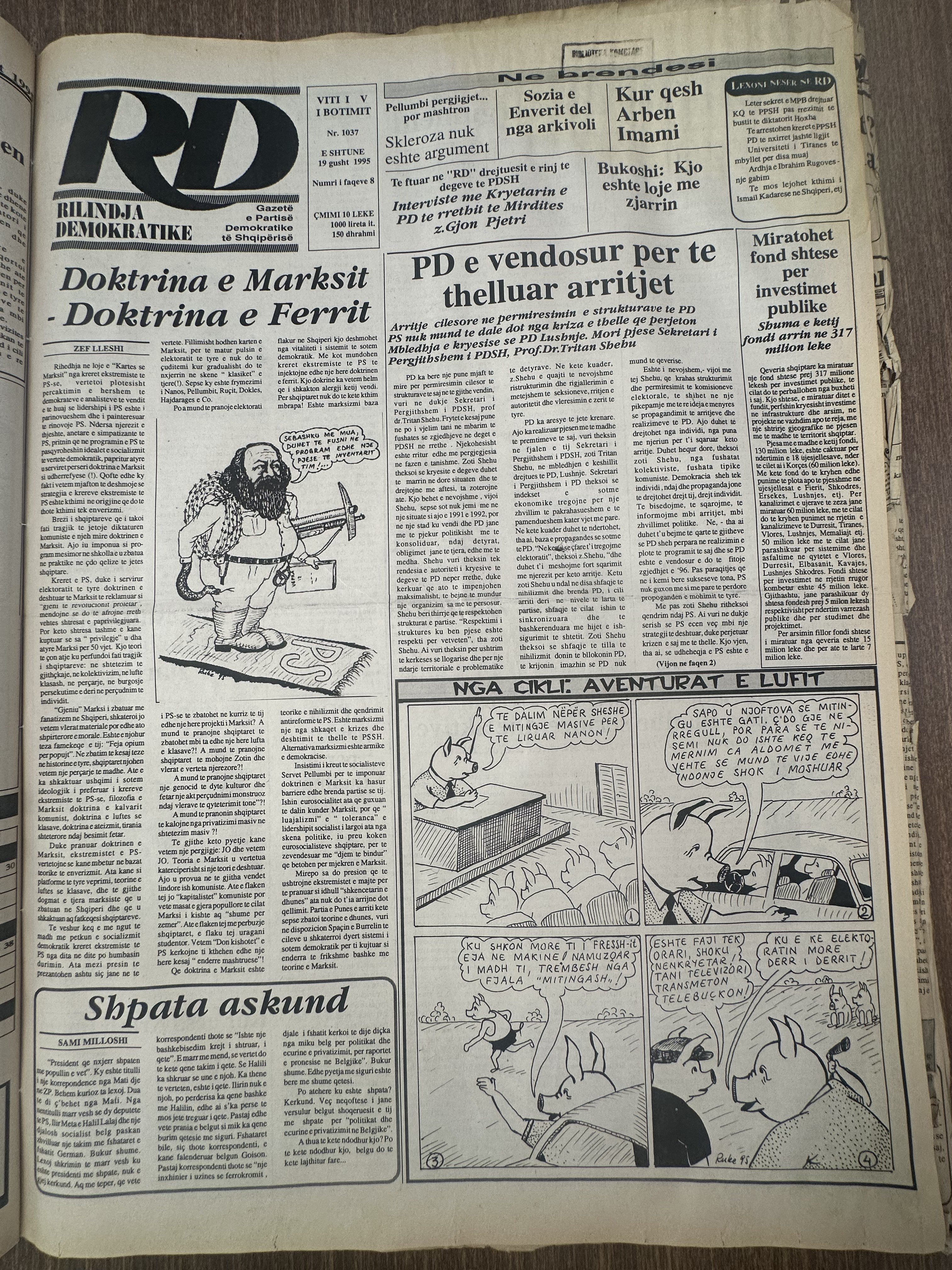 Rilindja Demokratike 1995-08-19