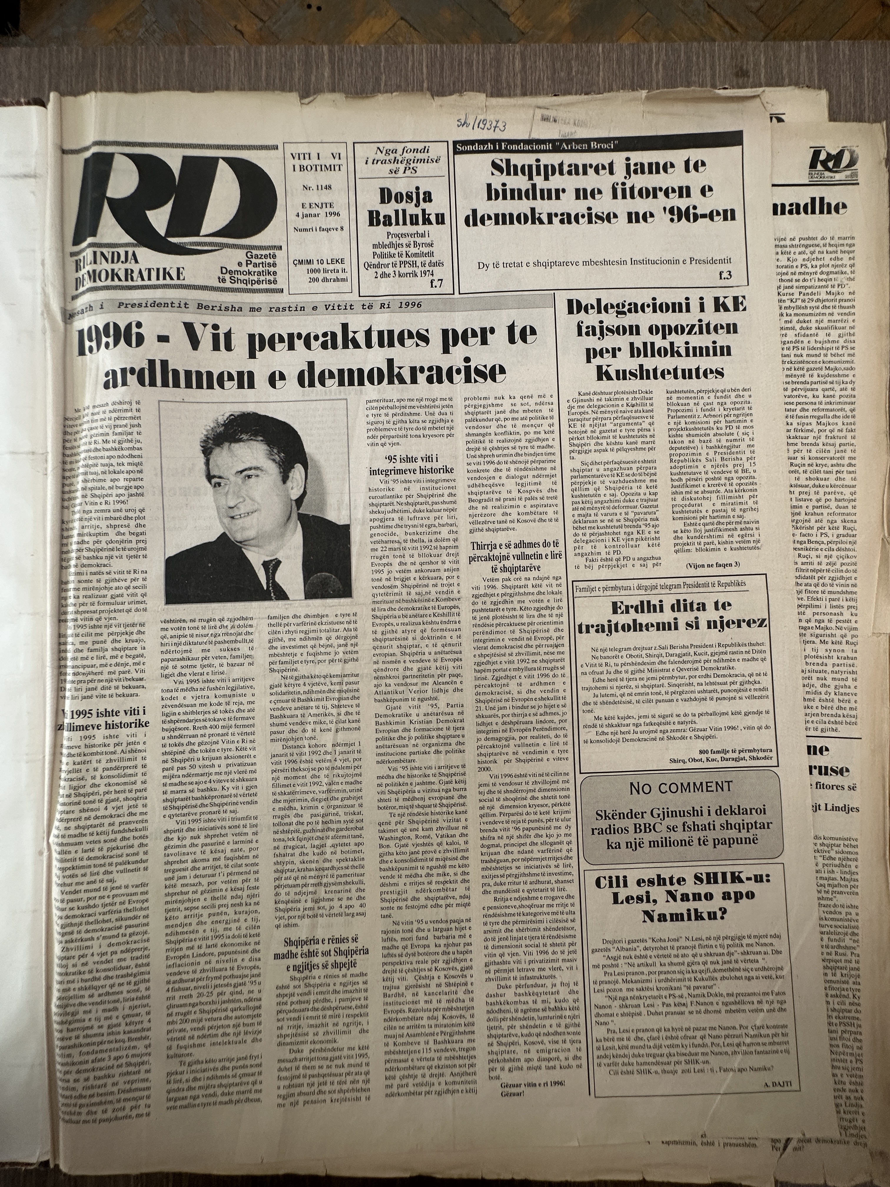 Rilindja Demokratike 1996-01-04