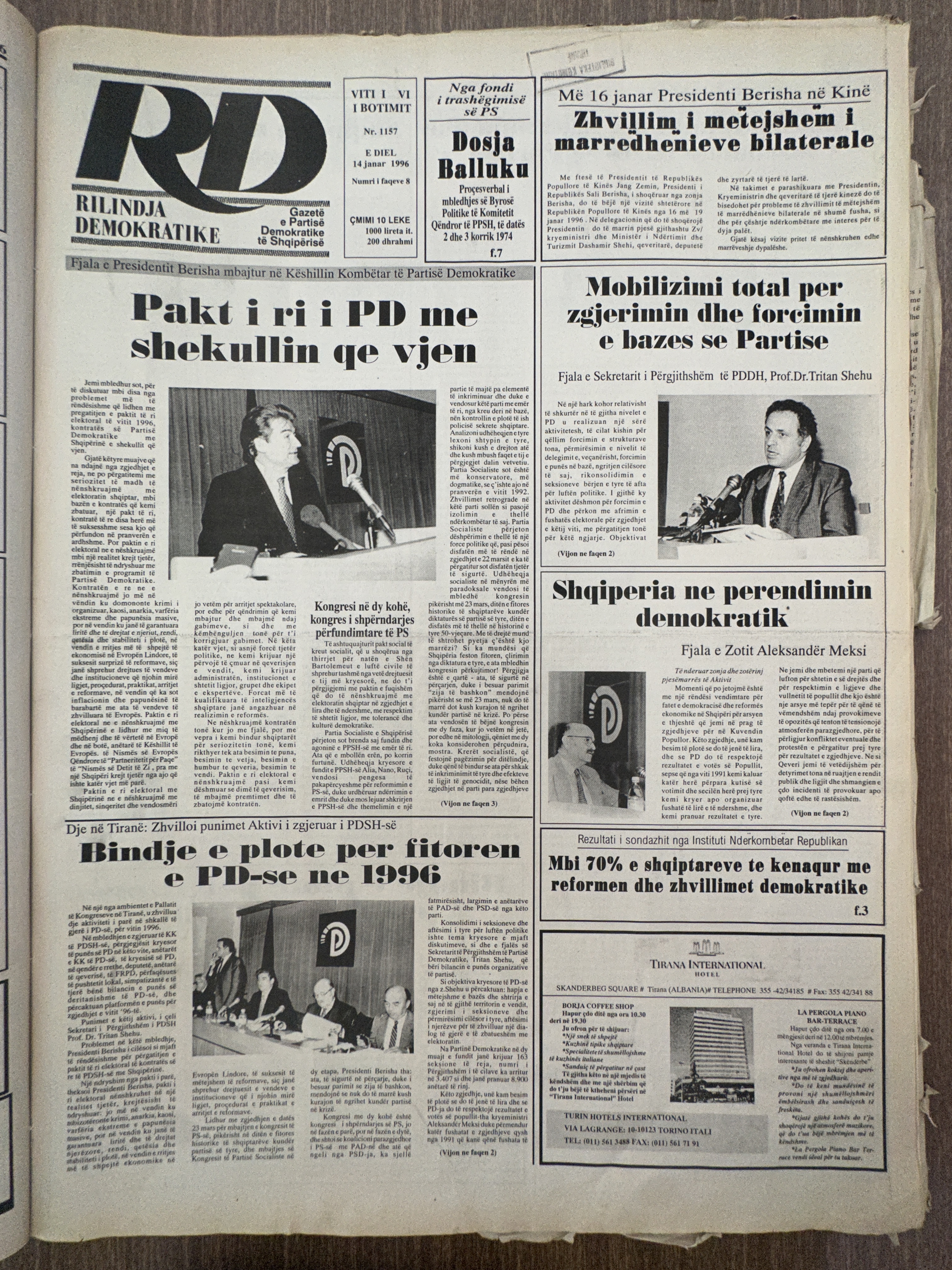 Rilindja Demokratike 1996-01-14