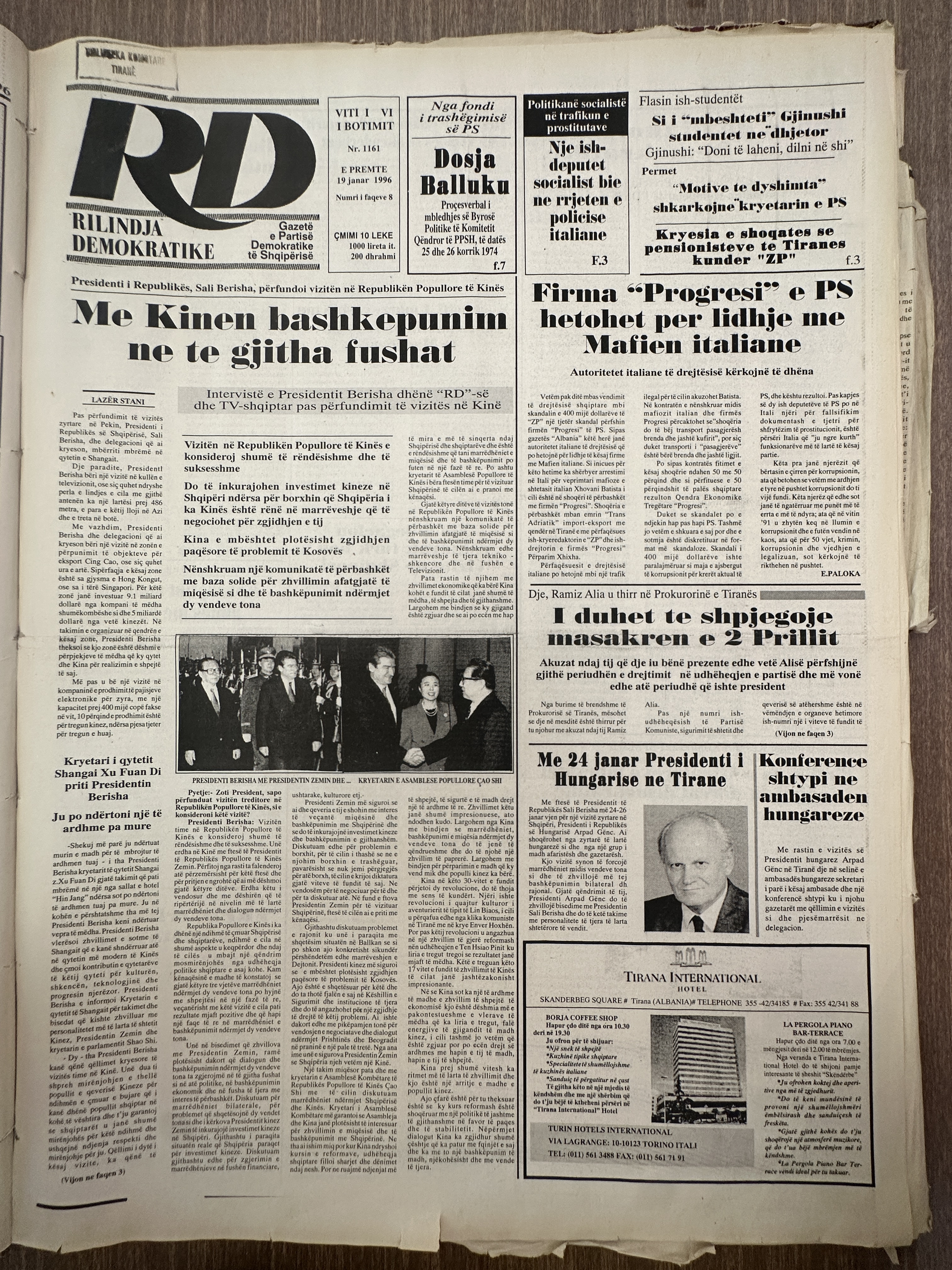 Rilindja Demokratike 1996-01-19
