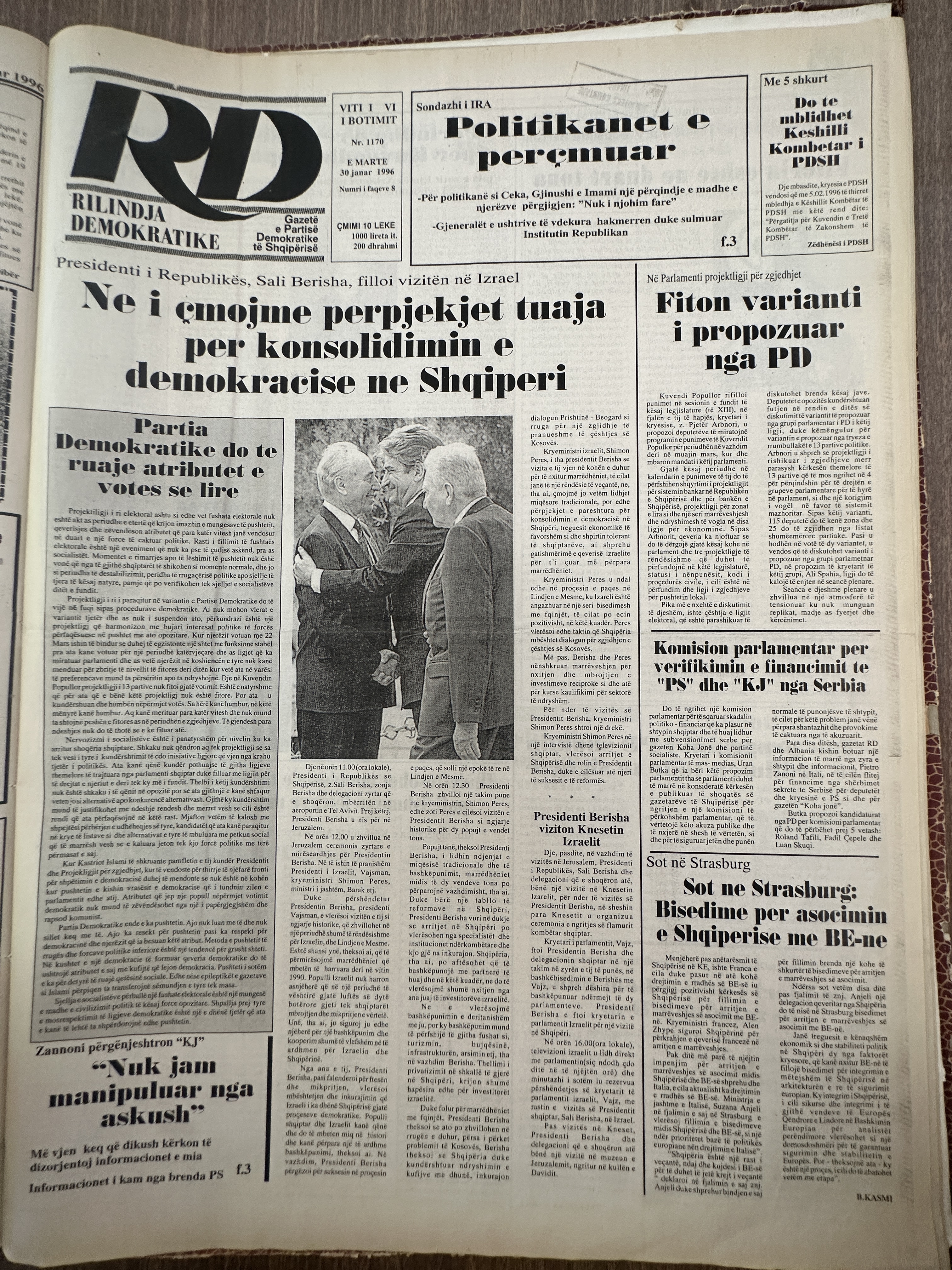 Rilindja Demokratike 1996-01-30
