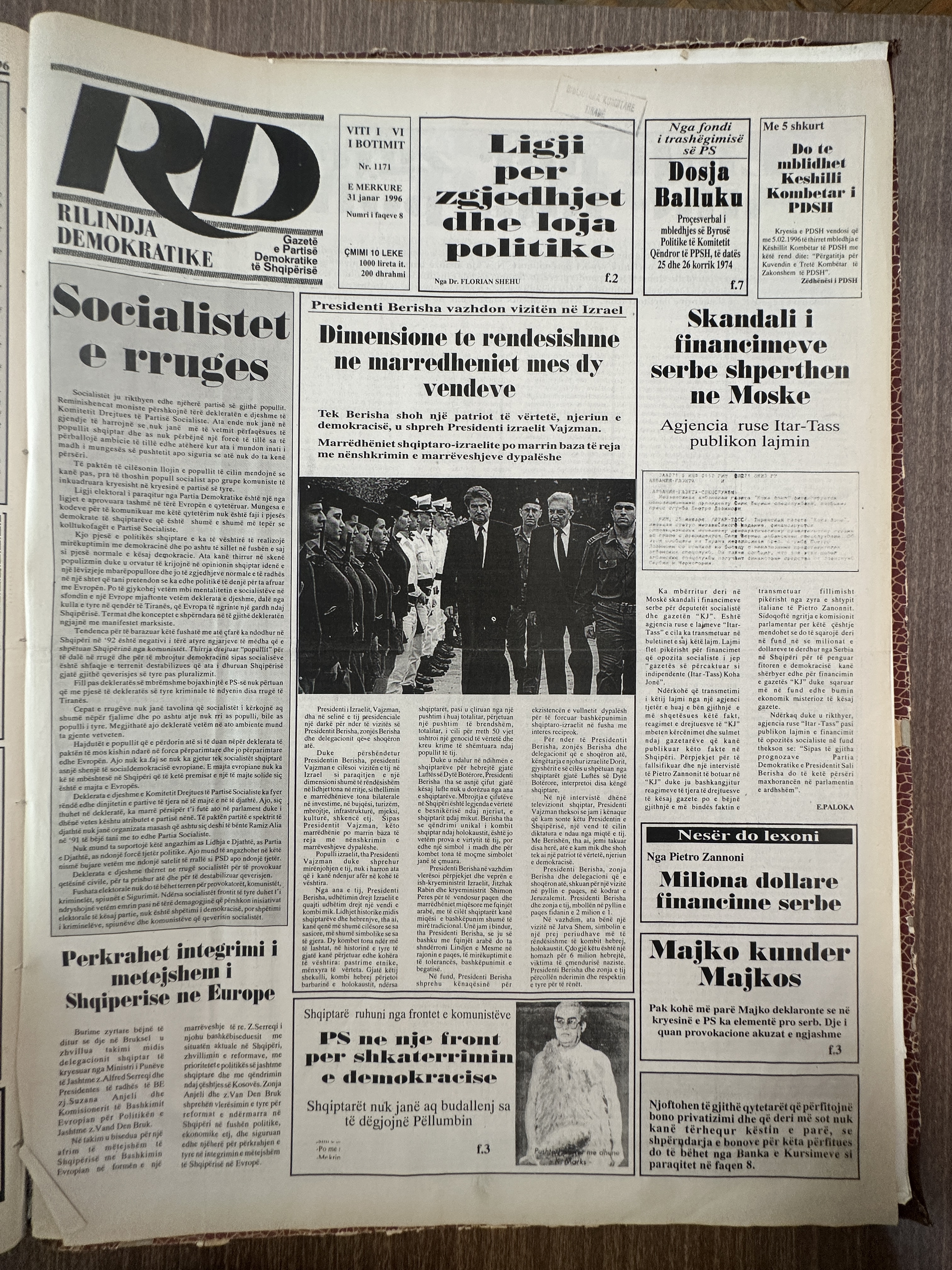 Rilindja Demokratike 1996-01-31