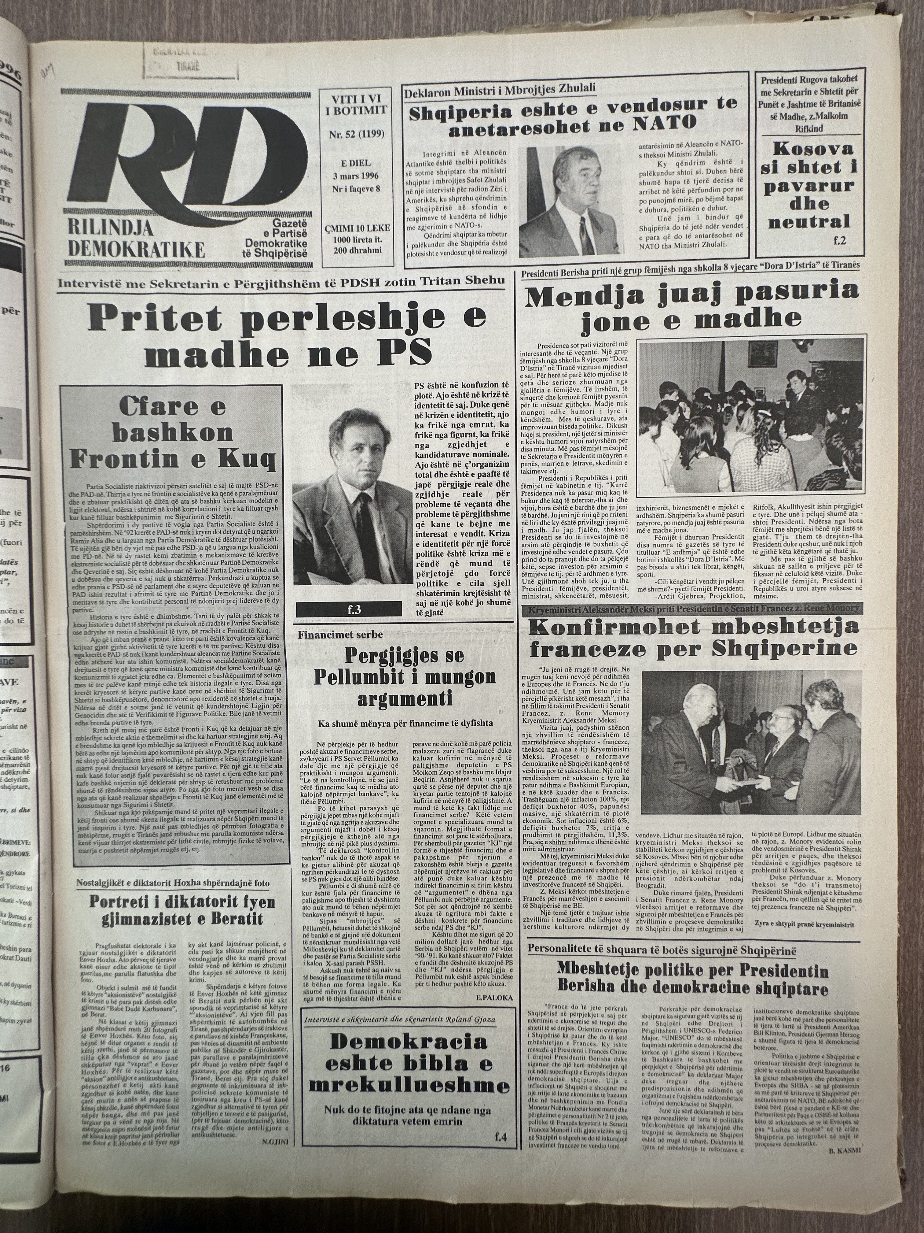 Rilindja Demokratike 1996-03-03