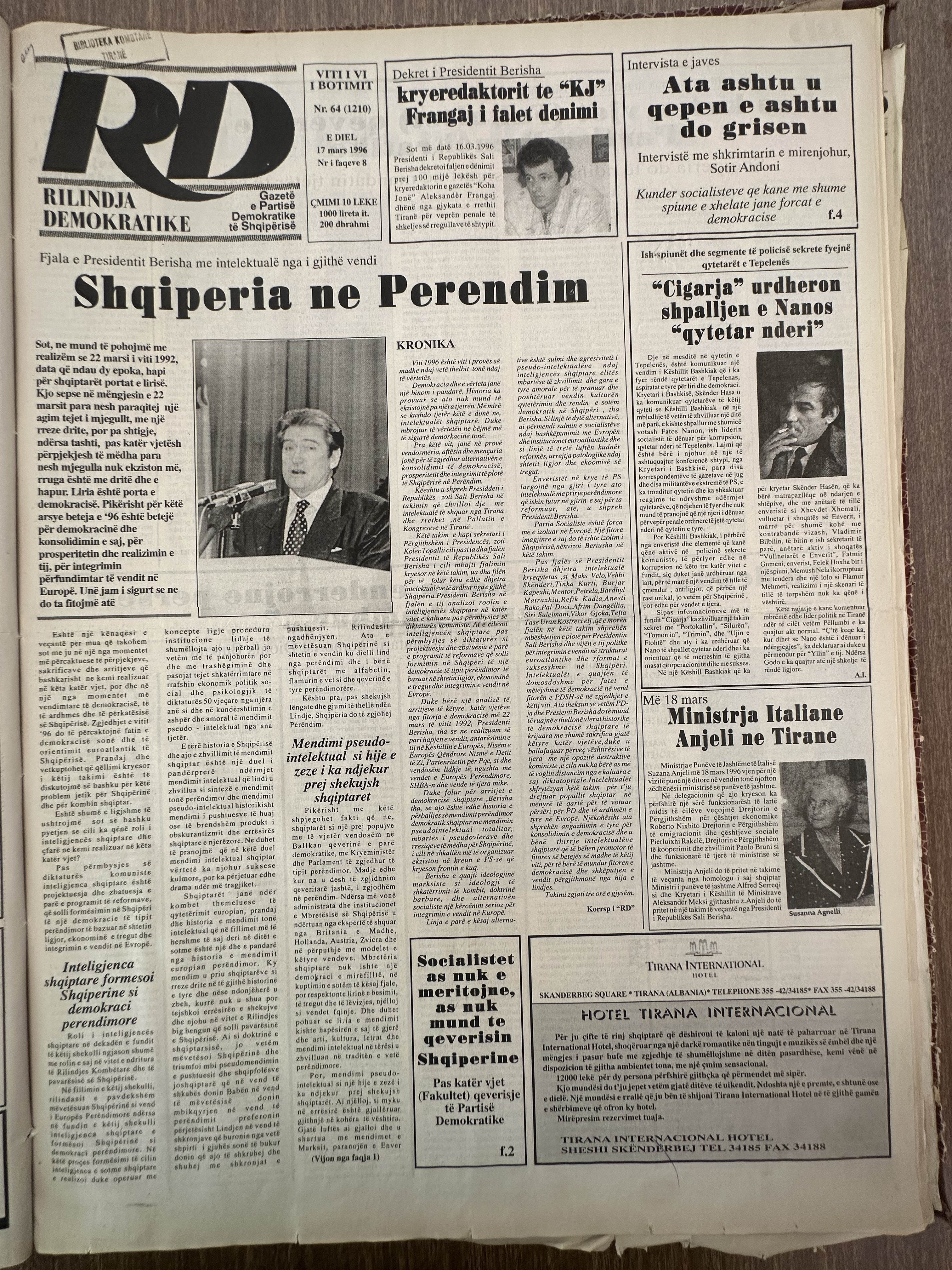 Rilindja Demokratike 1996-03-17