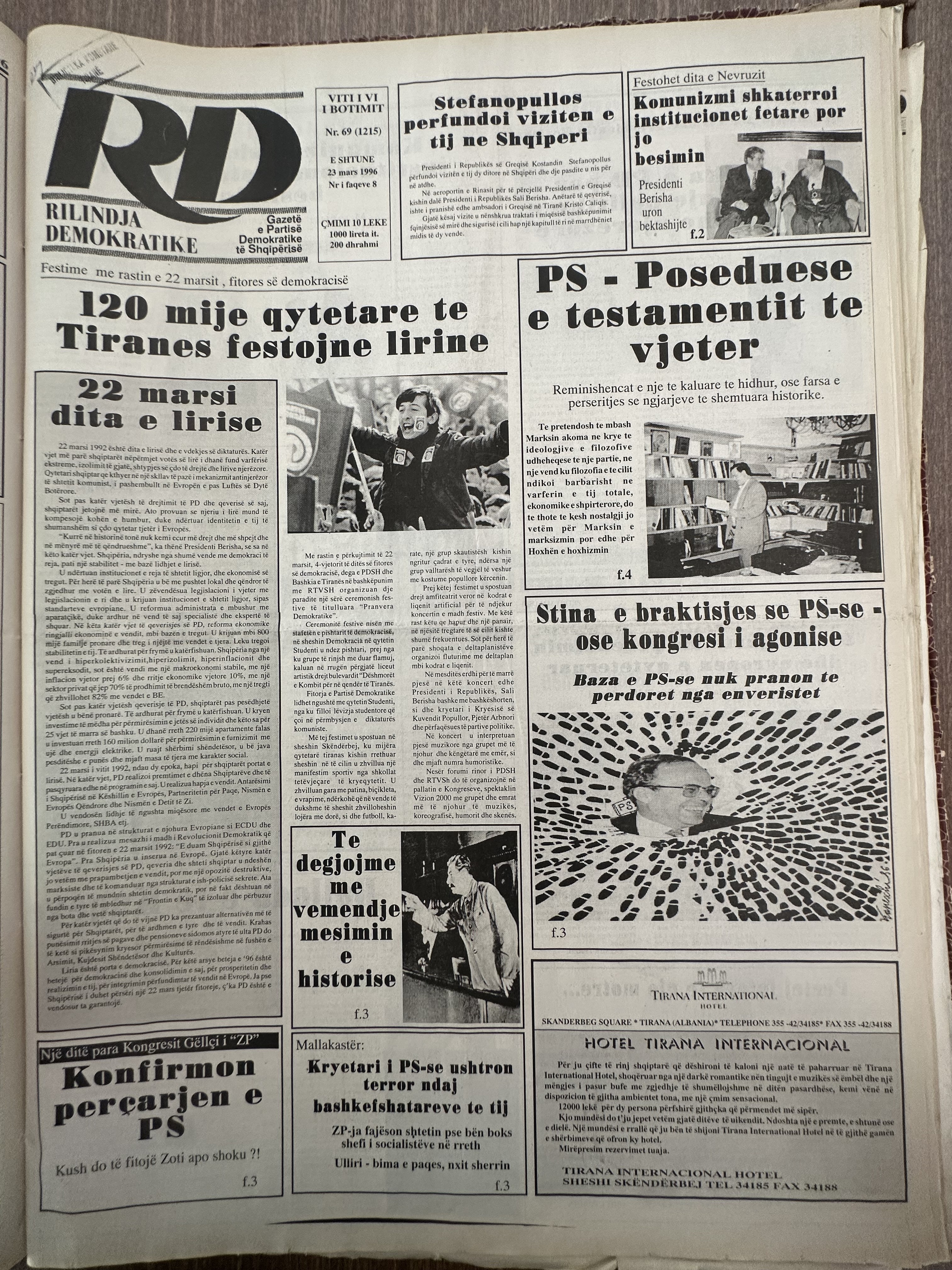 Rilindja Demokratike 1996-03-23