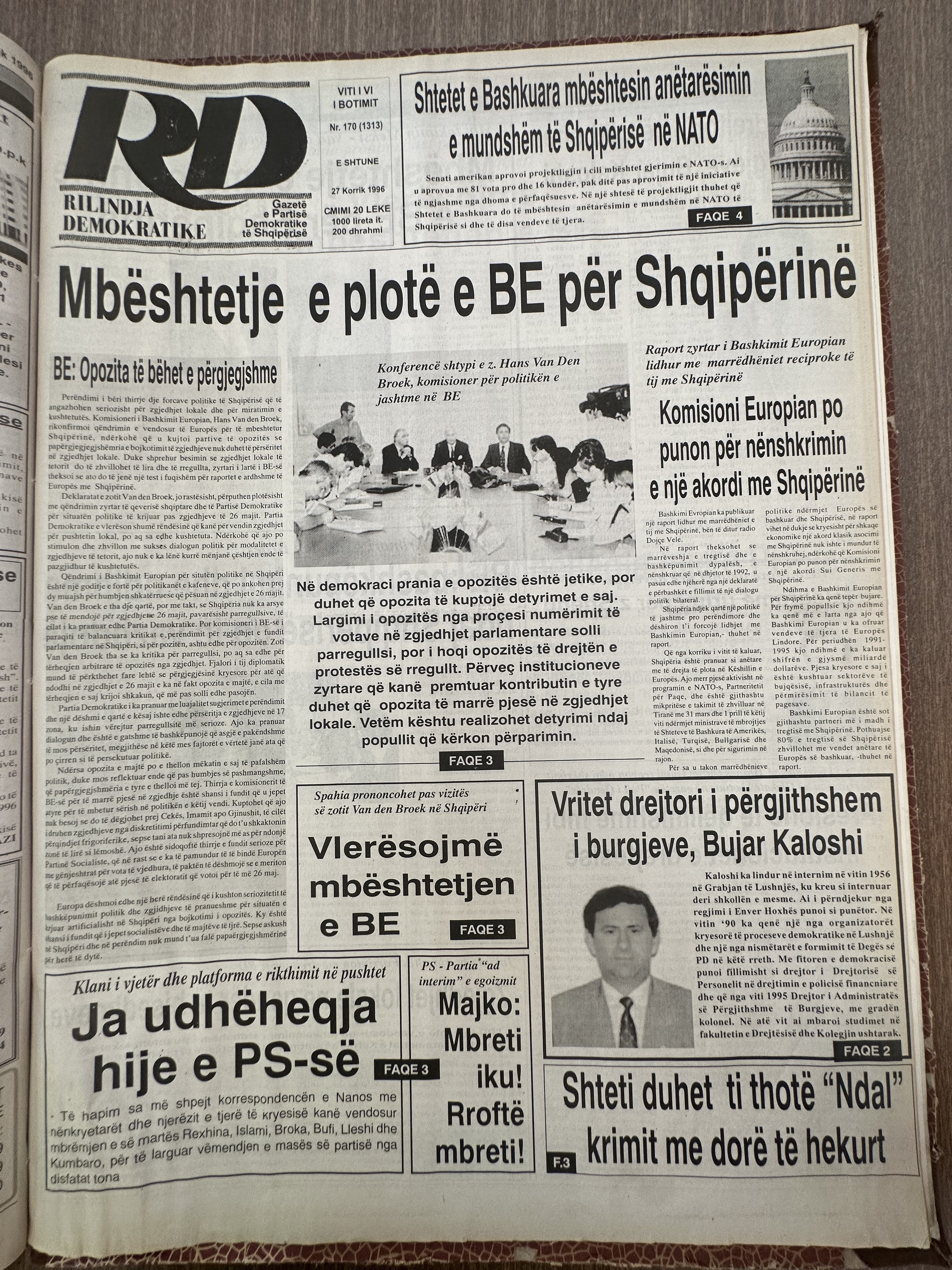 Rilindja Demokratike 1996-07-27
