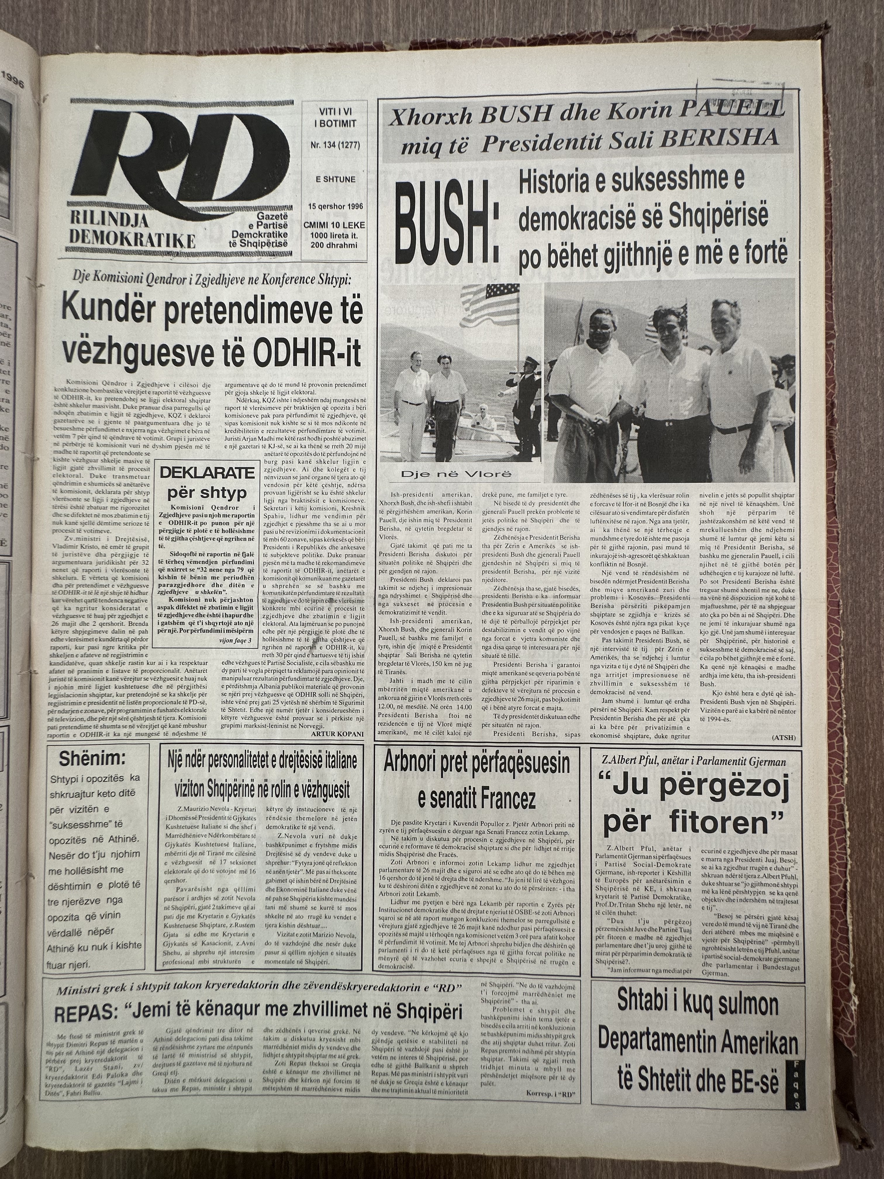 Rilindja Demokratike 1996-06-15