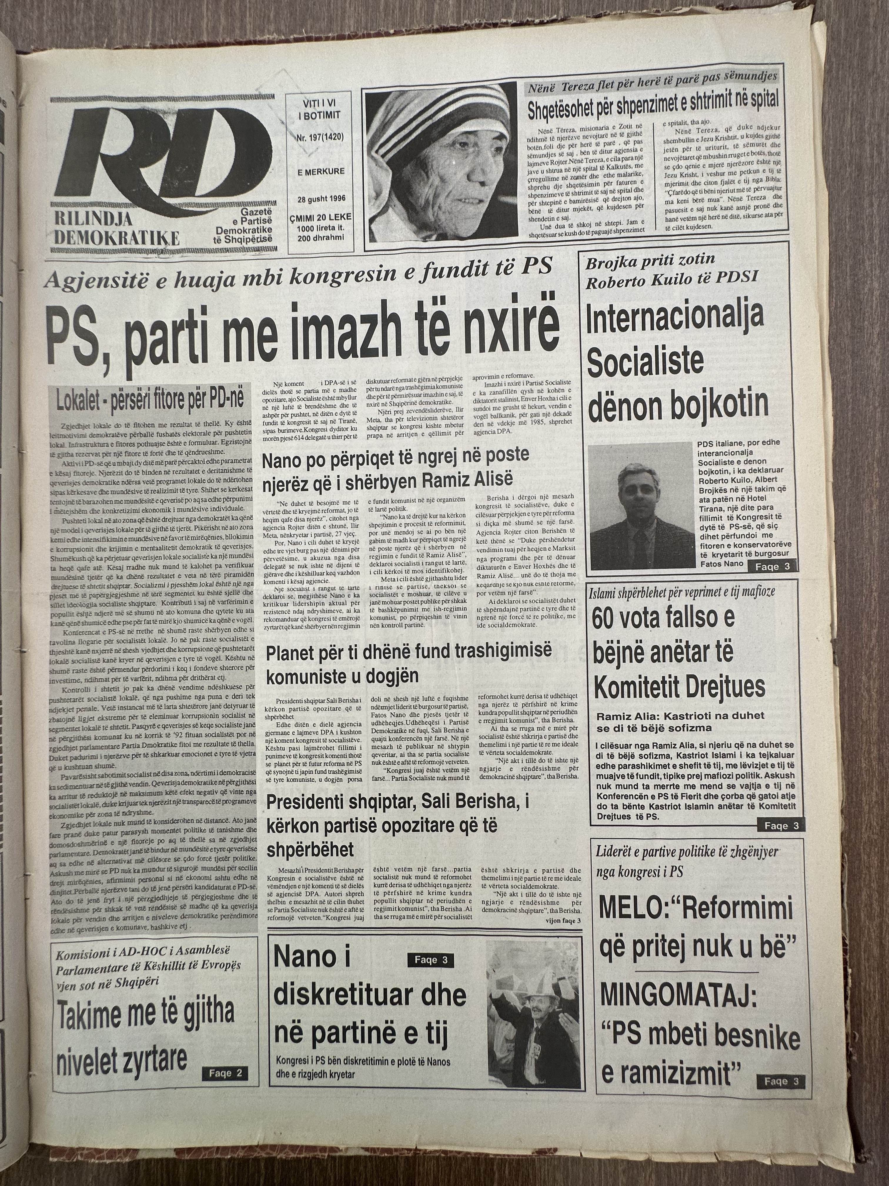 Rilindja Demokratike 1996-08-28