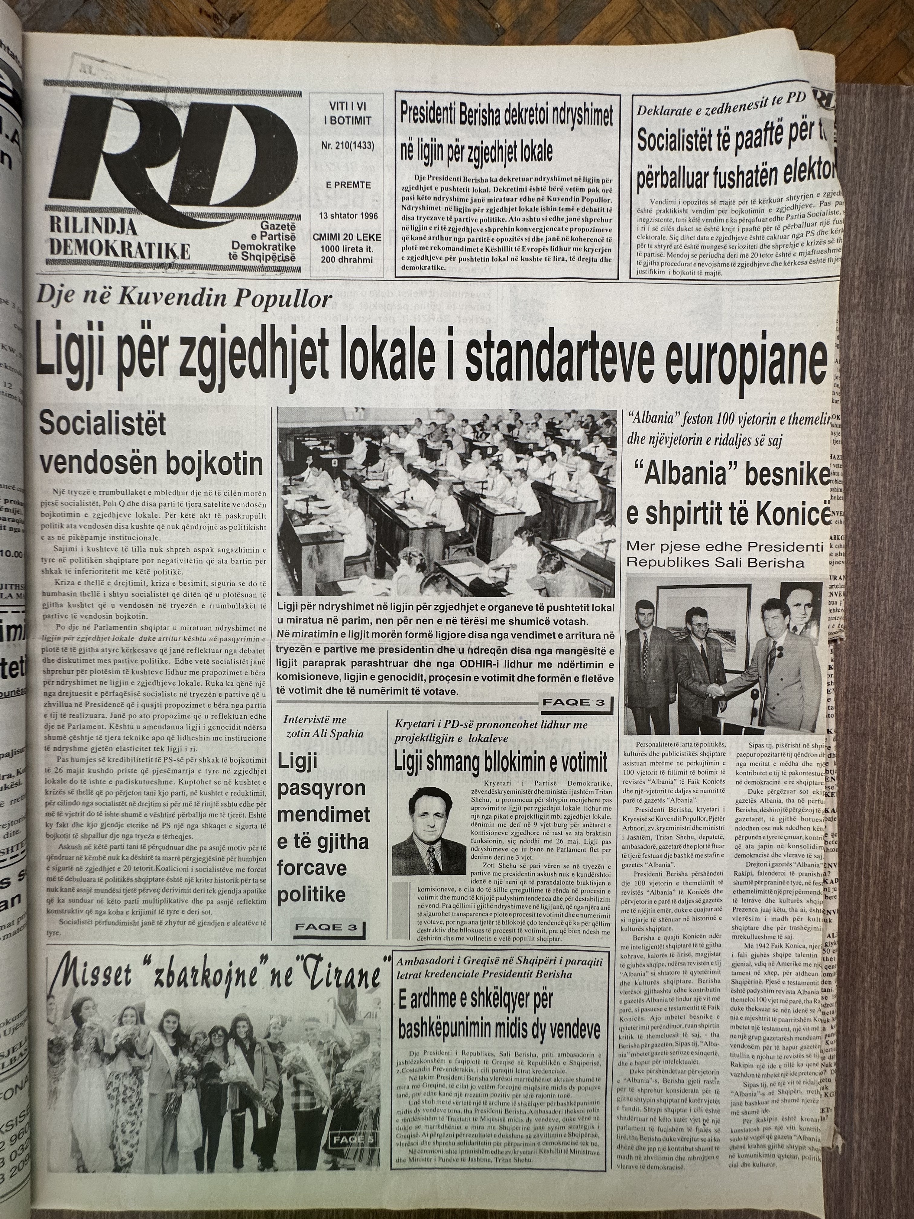 Rilindja Demokratike 1996-09-13