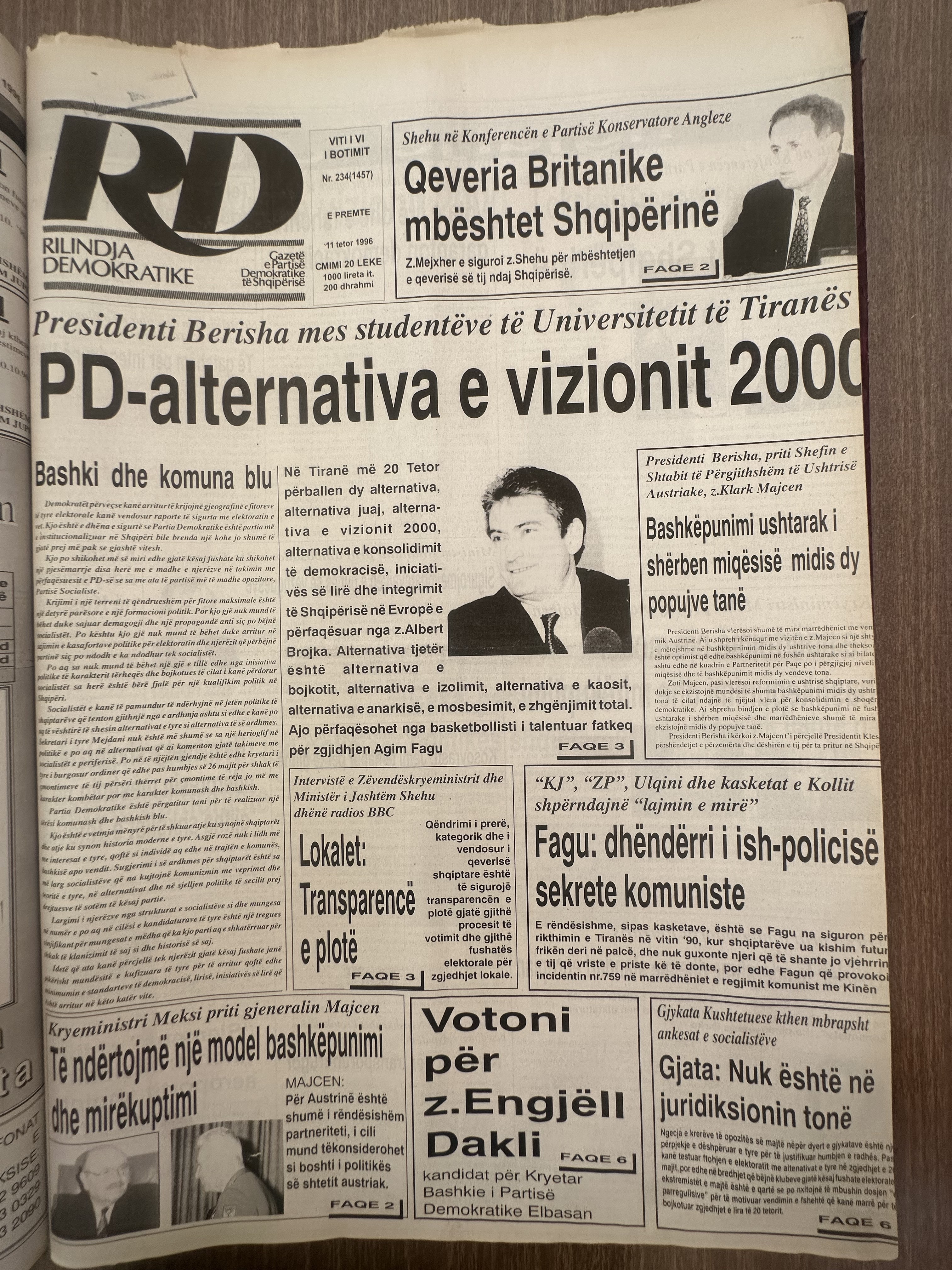 Rilindja Demokratike 1996-10-11