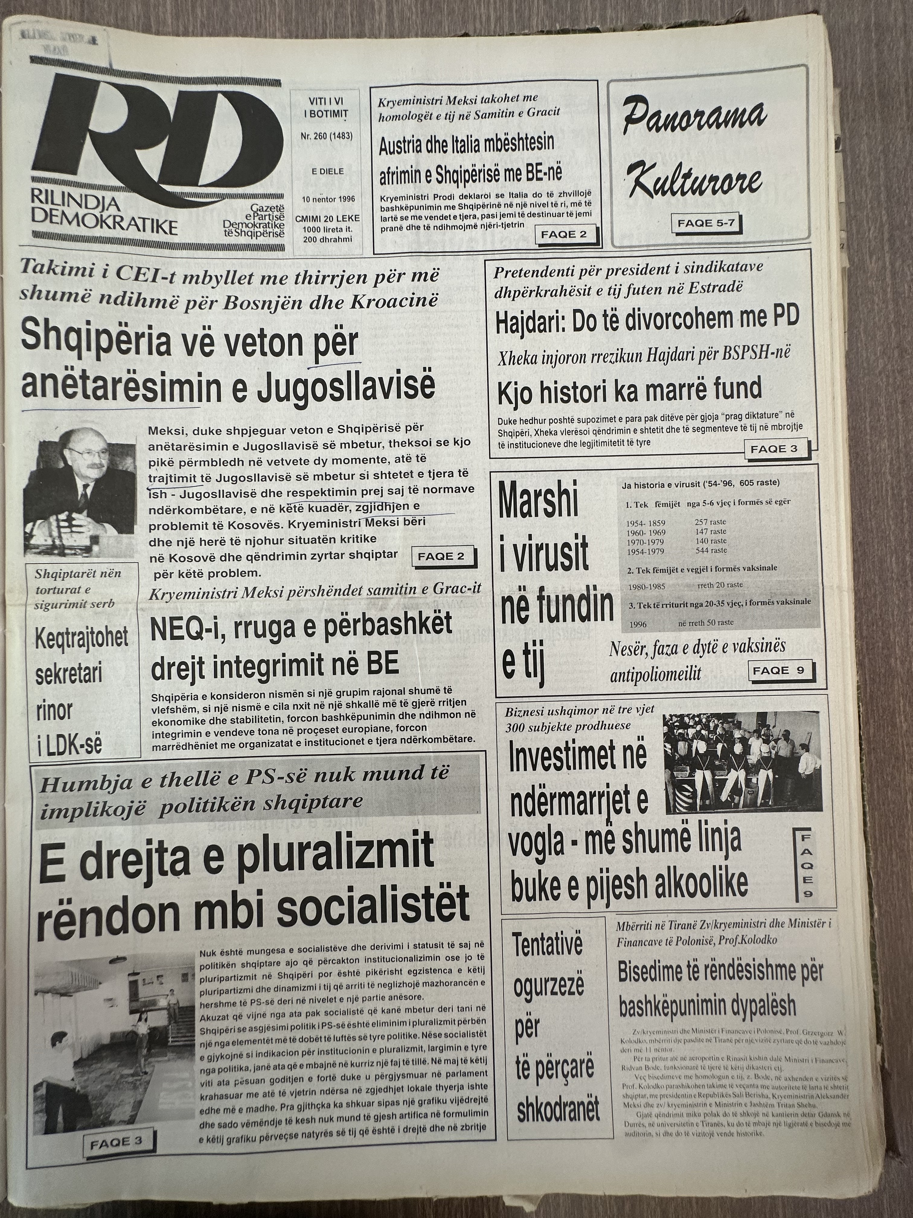Rilindja Demokratike 1996-11-03