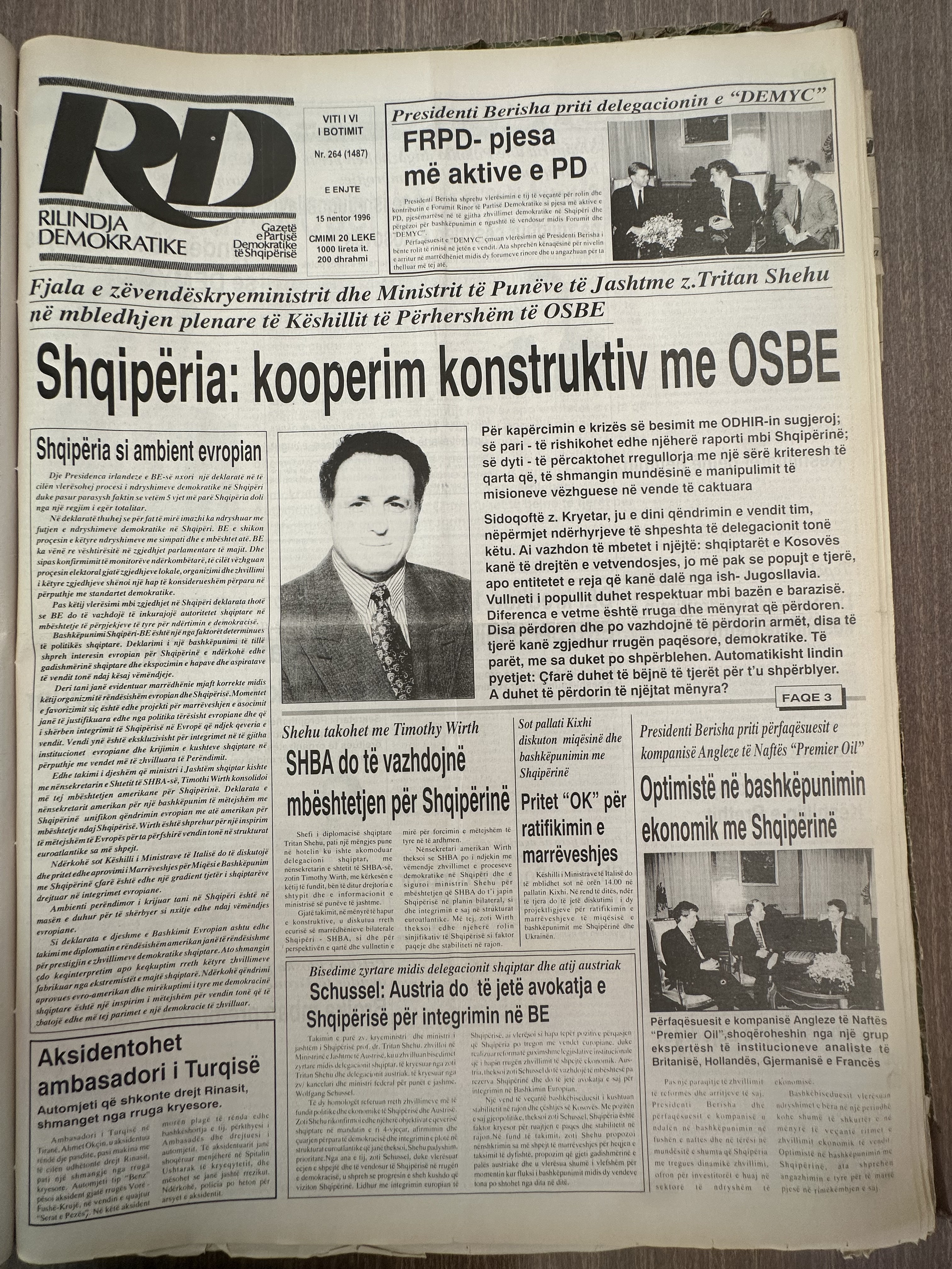 Rilindja Demokratike 1996-02-15