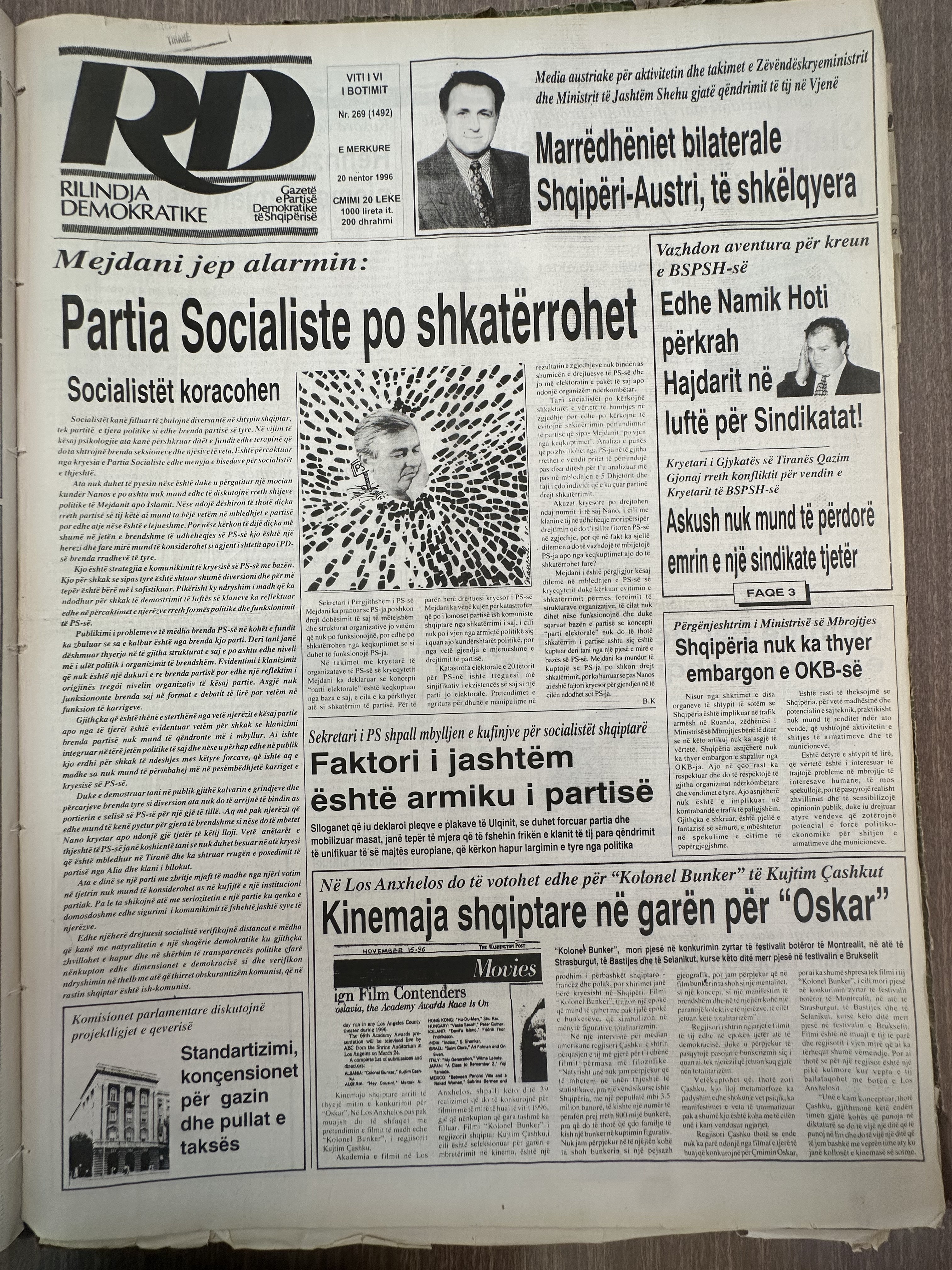 Rilindja Demokratike 1996-11-20