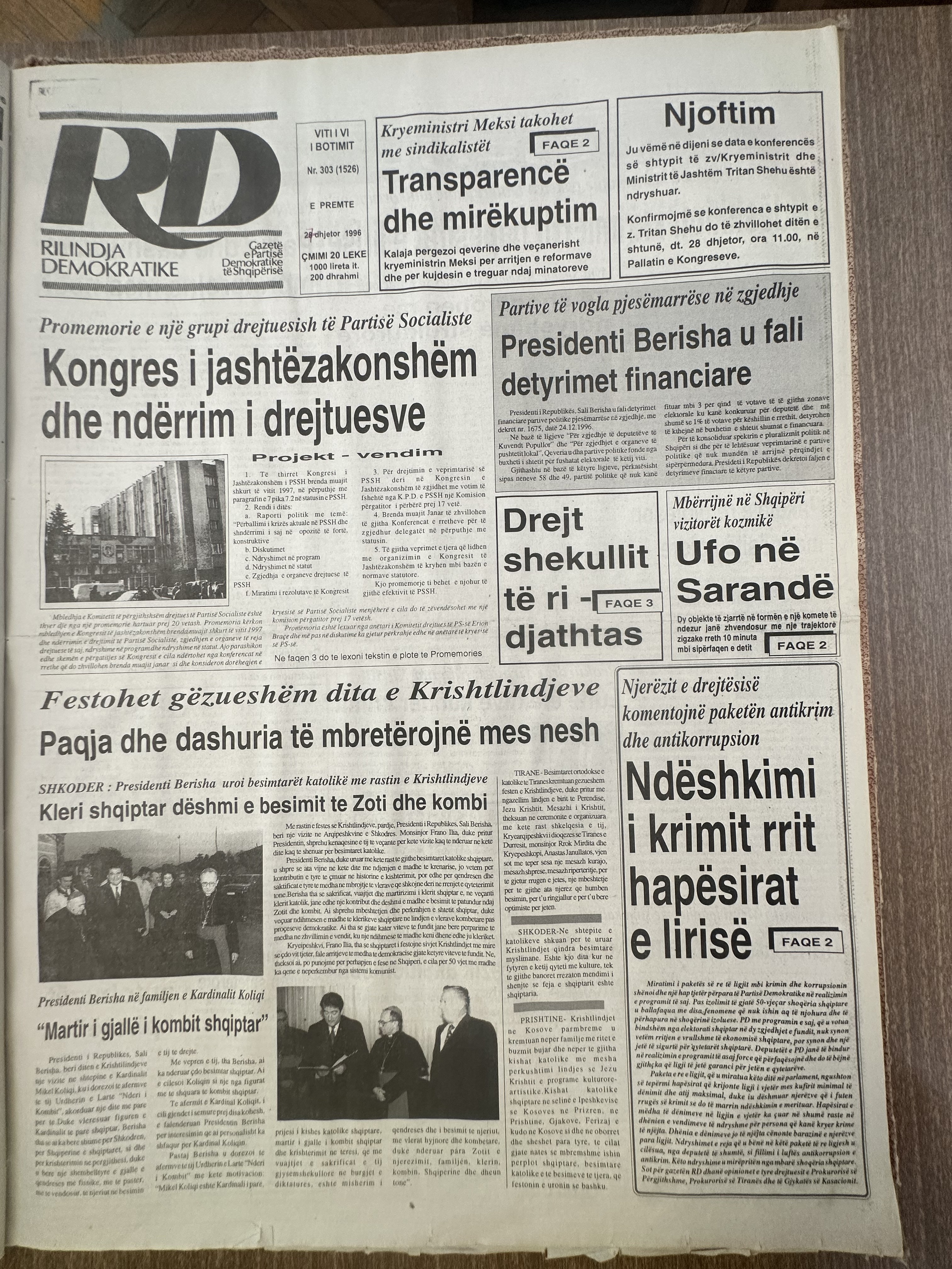 Rilindja Demokratike 1996-08-28