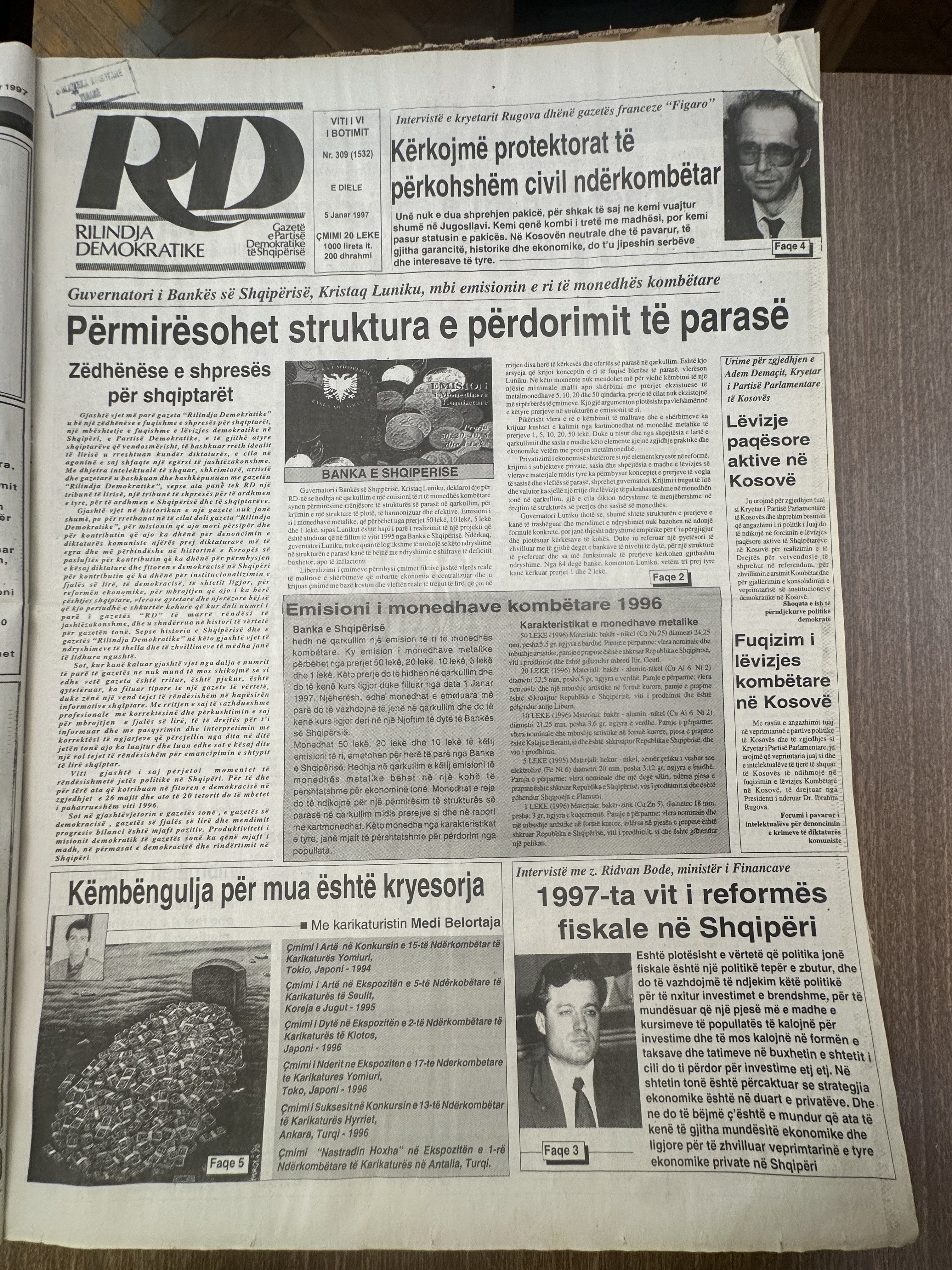 Rilindja Demokratike 1997-01-05