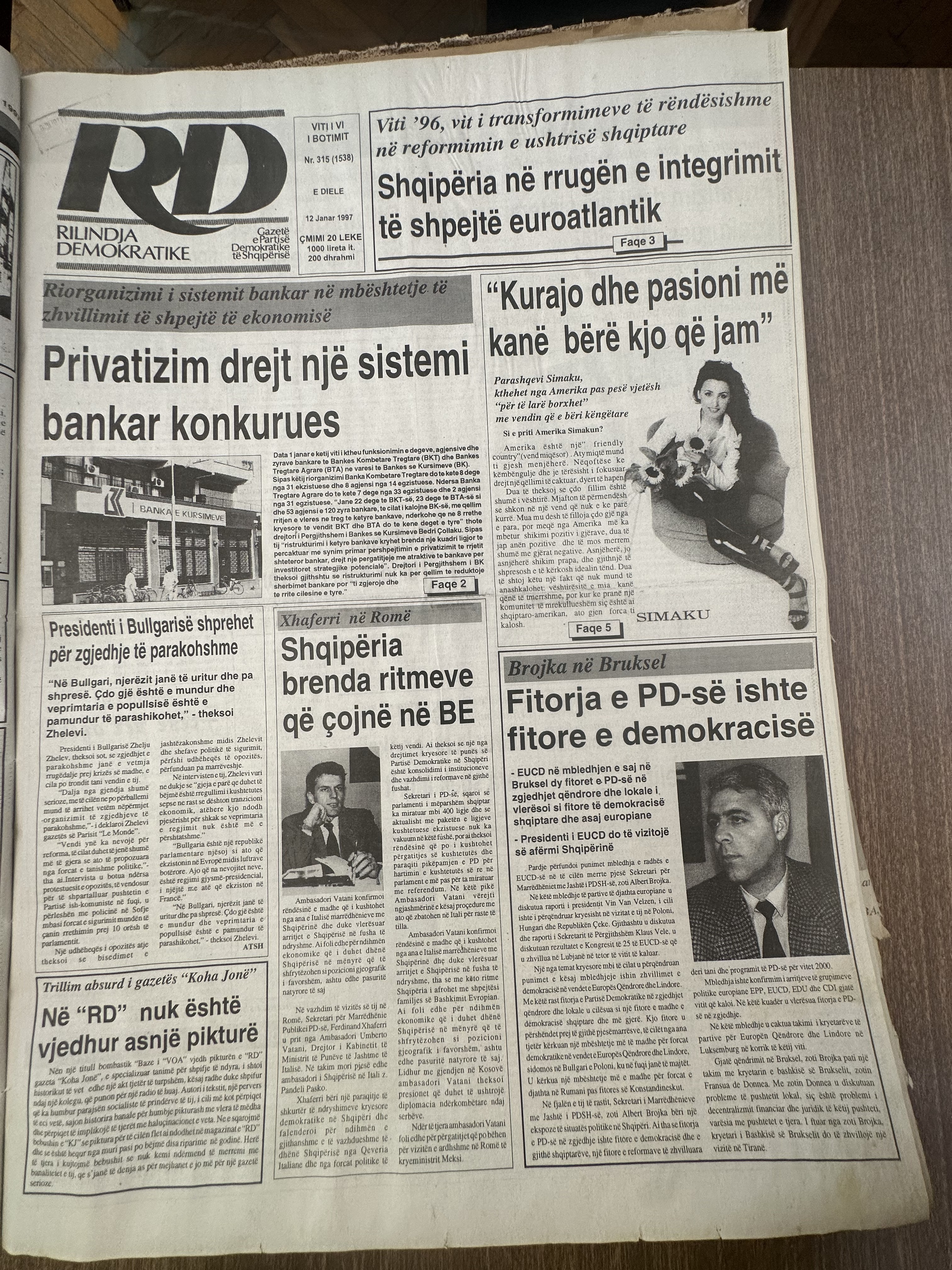 Rilindja Demokratike 1997-01-12