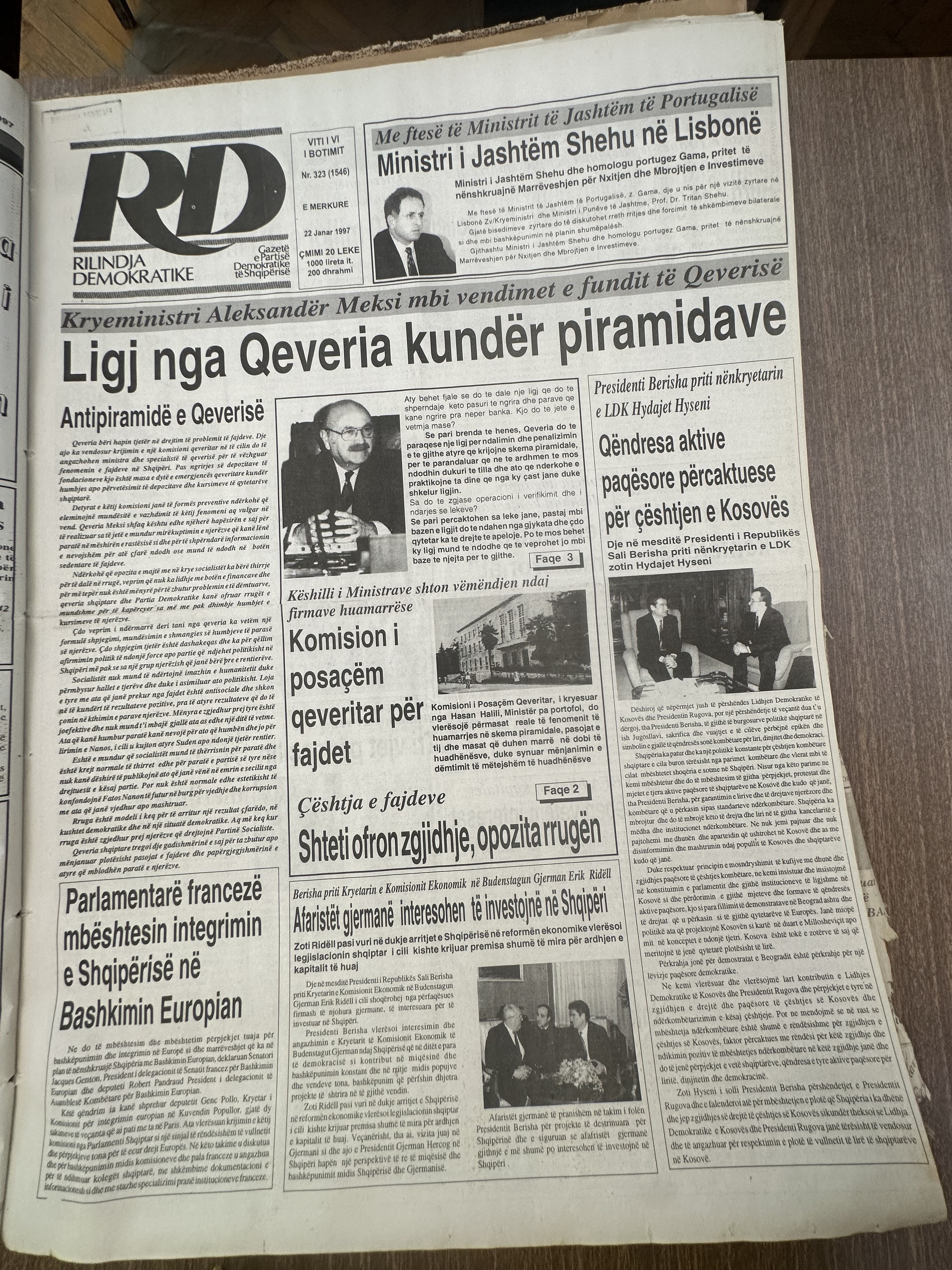 Rilindja Demokratike 1997-05-31