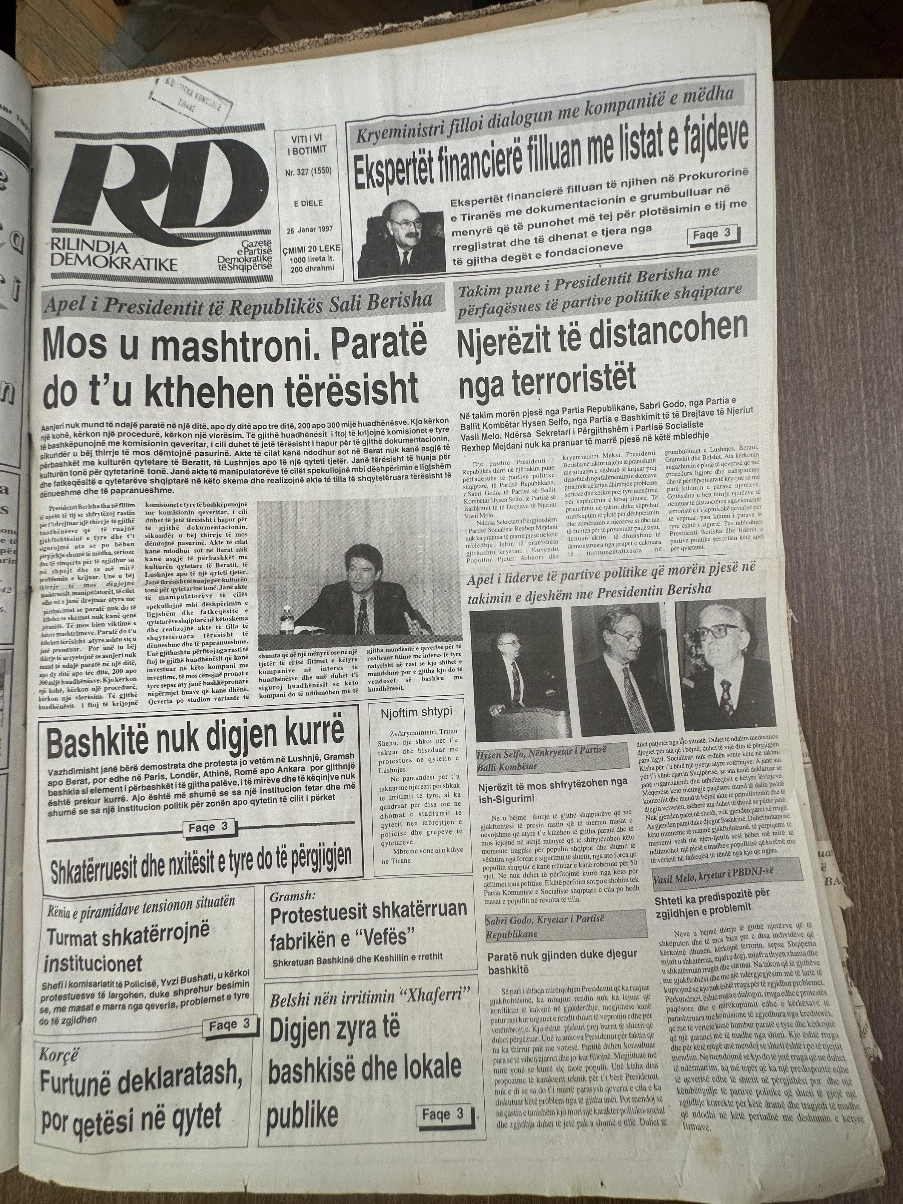Rilindja Demokratike 1997-01-26
