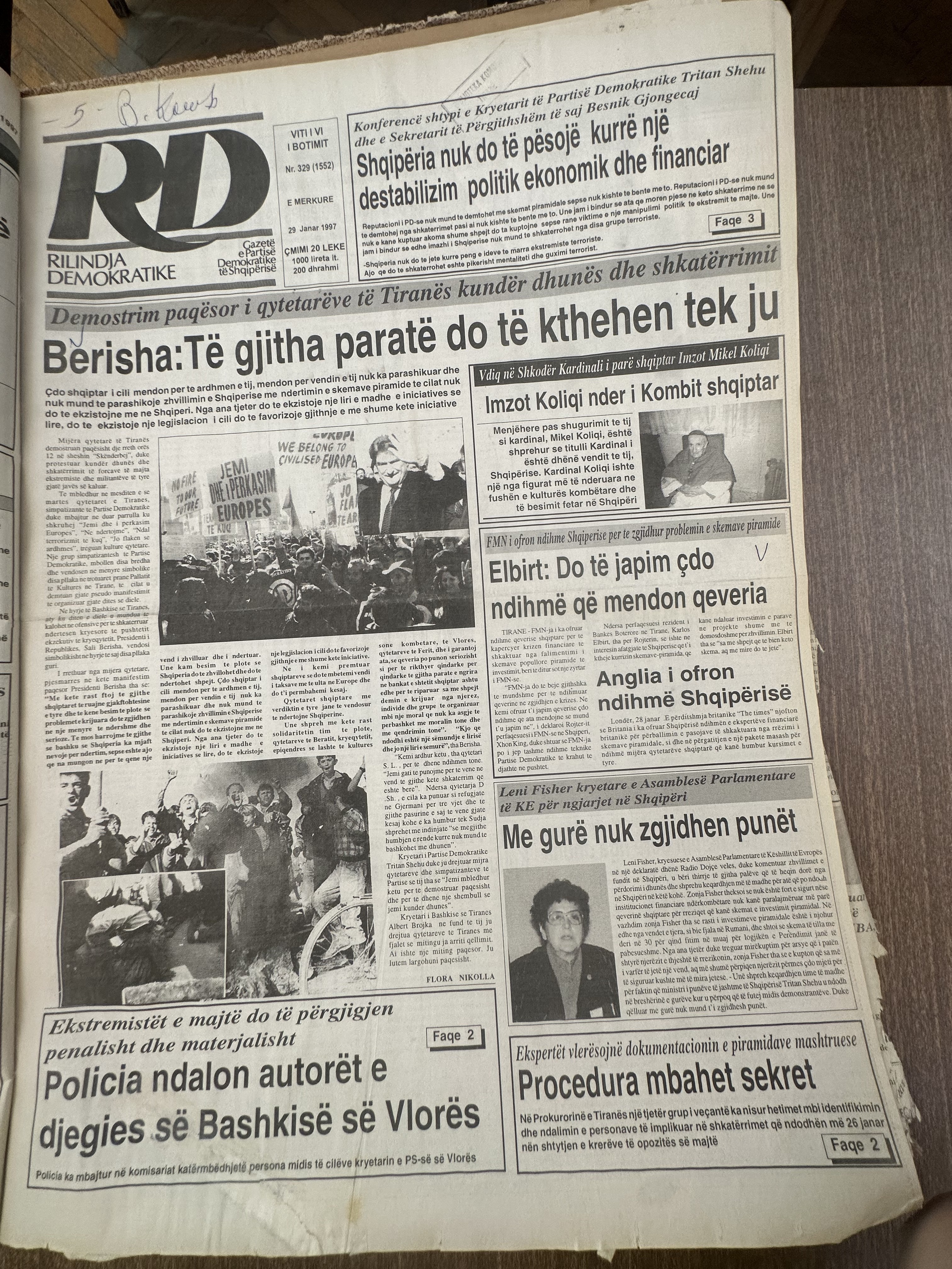 Rilindja Demokratike 1997-01-29