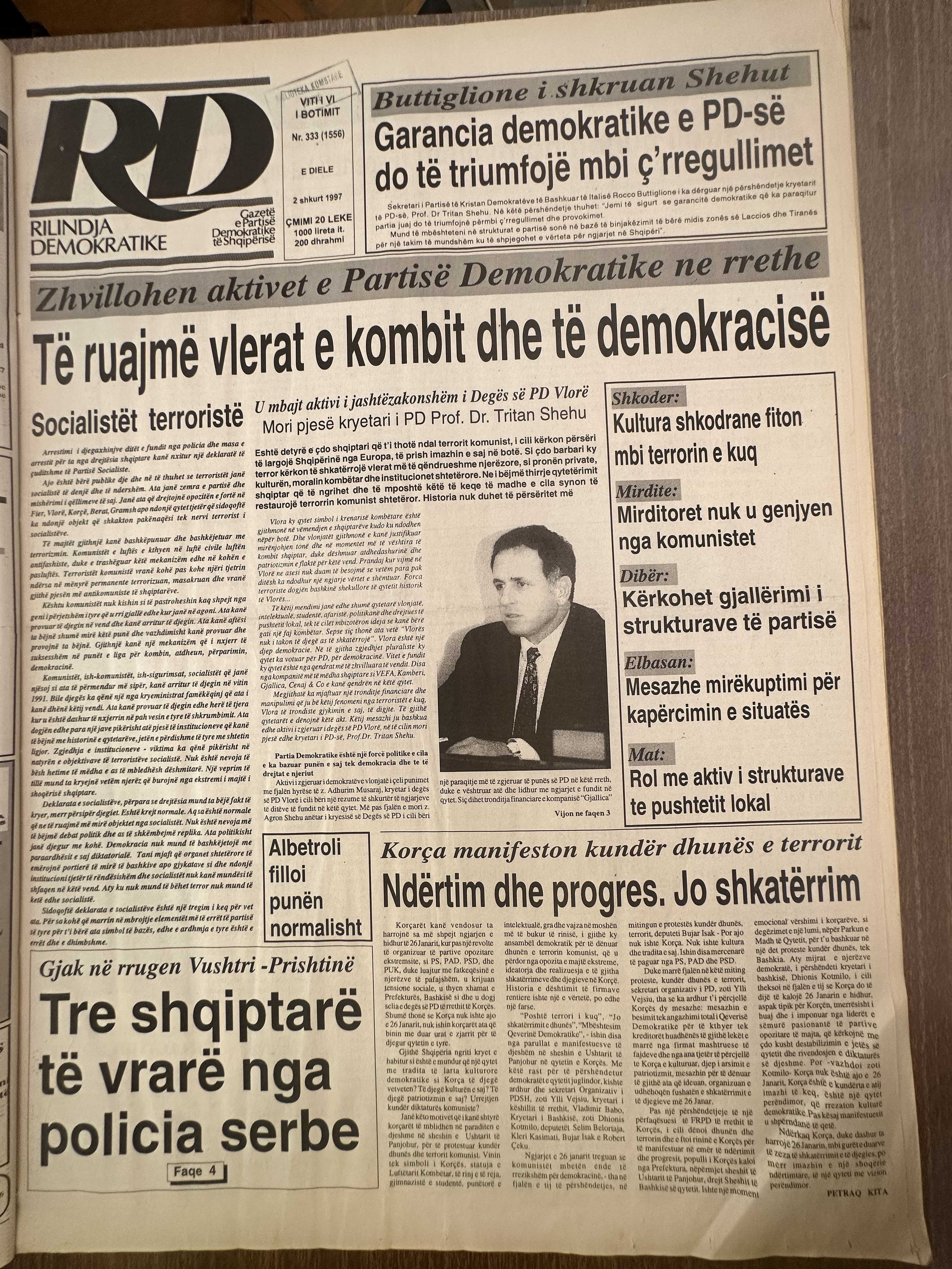 Rilindja Demokratike 1997-02-02