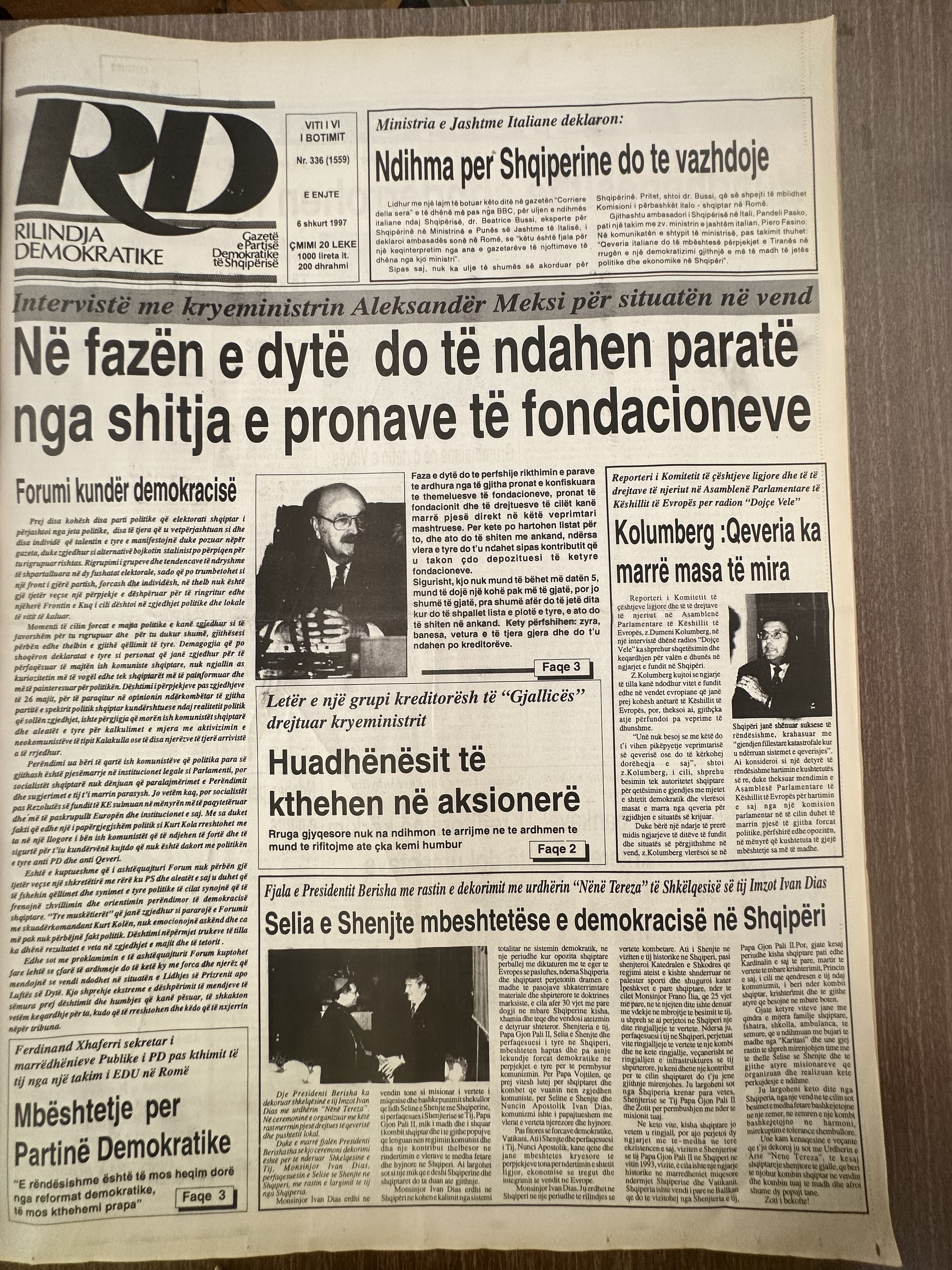 Rilindja Demokratike 1997-02-06