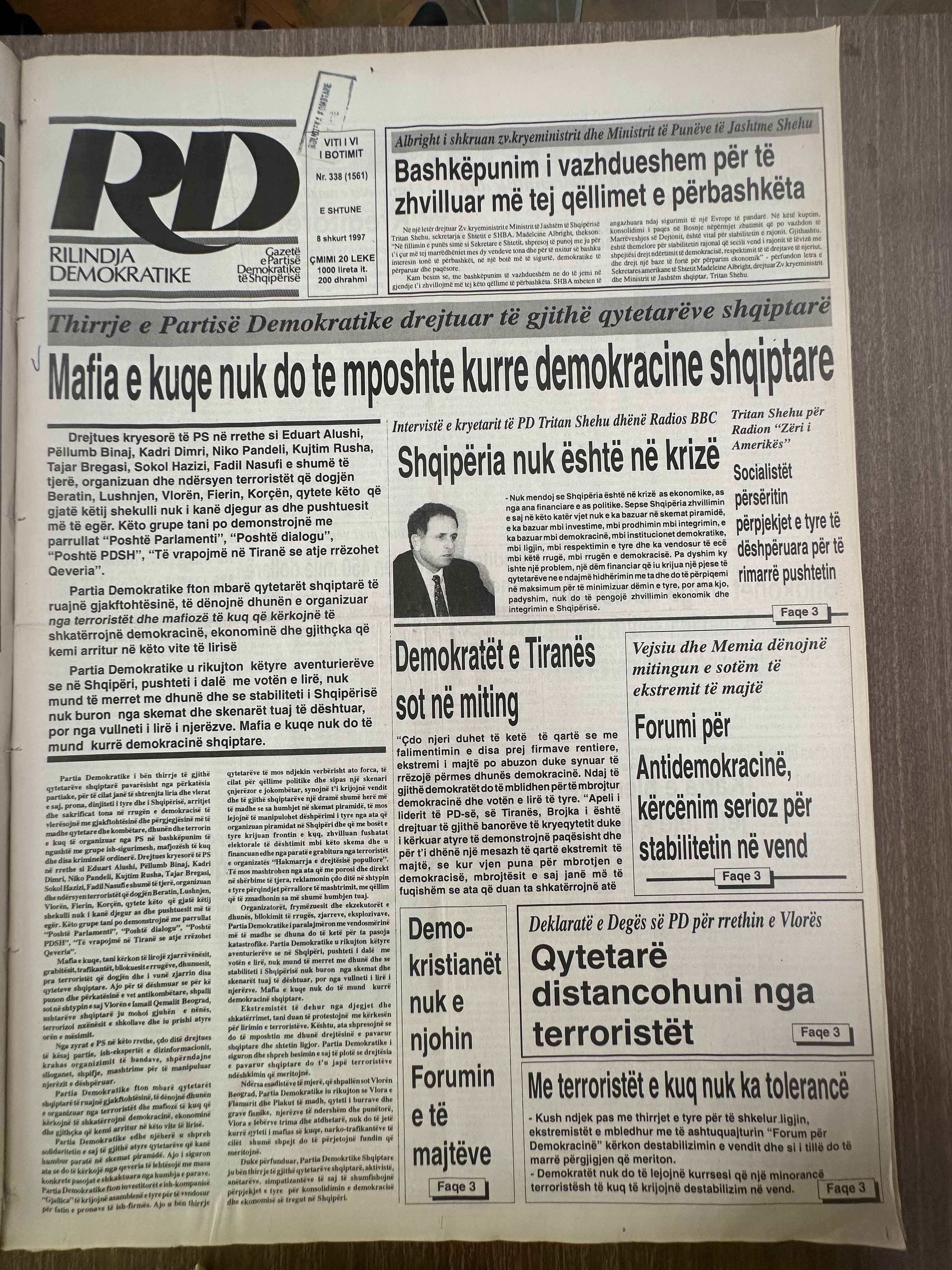 Rilindja Demokratike 1997-02-08