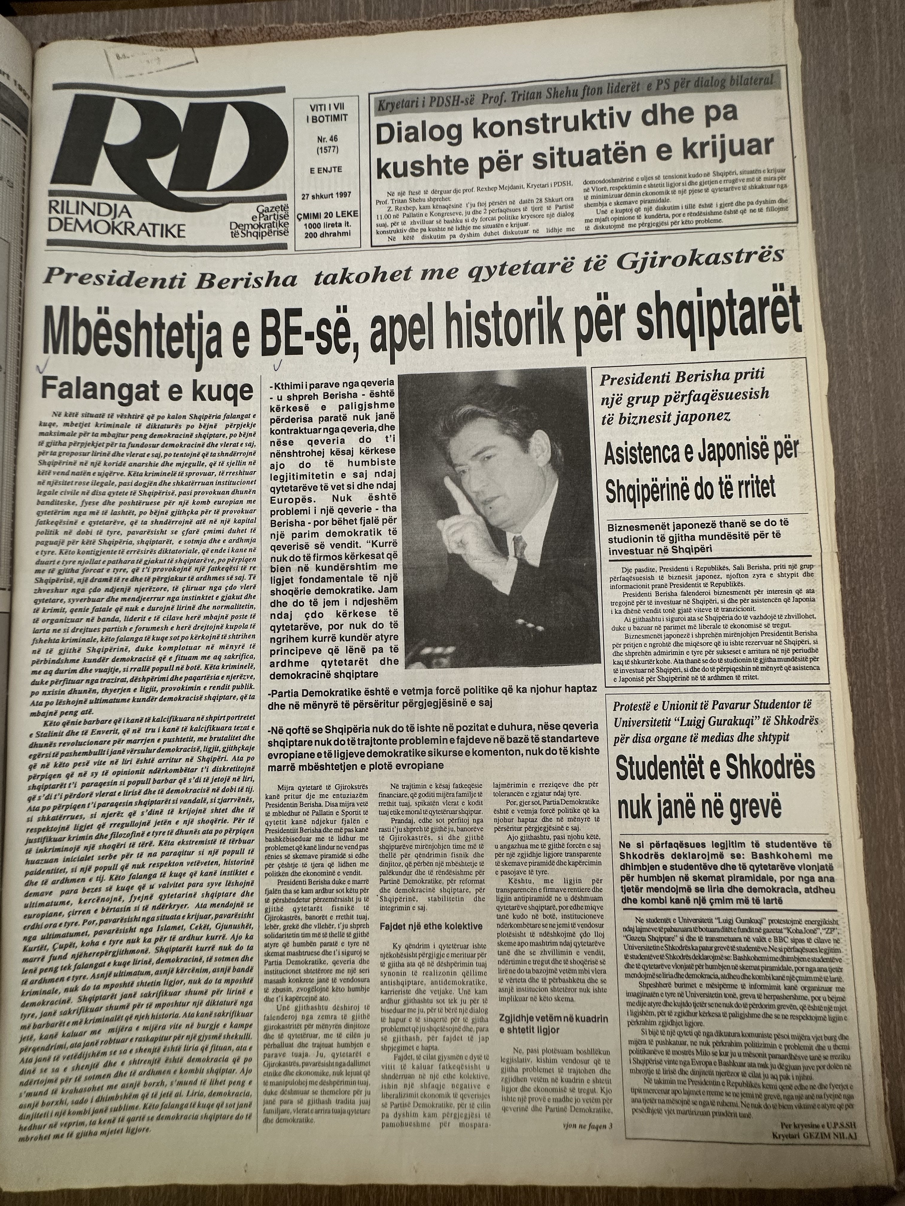 Rilindja Demokratike 1997-02-27